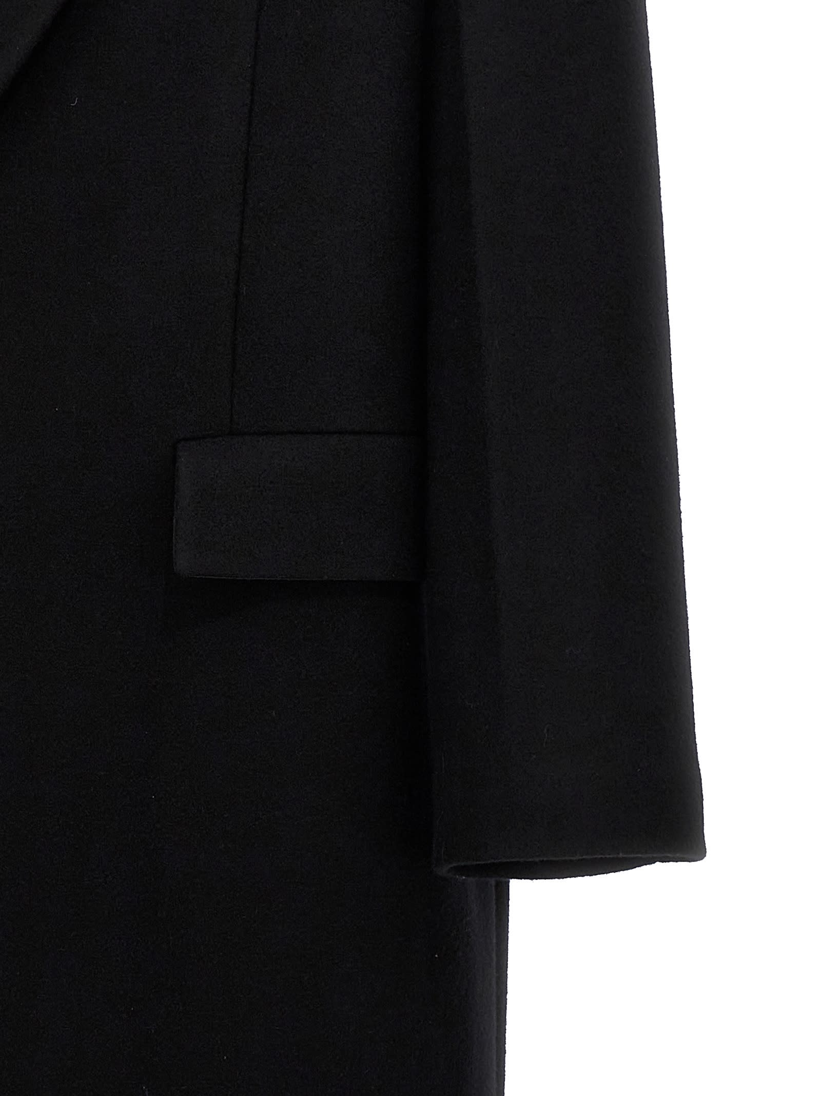 Shop Jil Sander Single-breasted Coat In Black