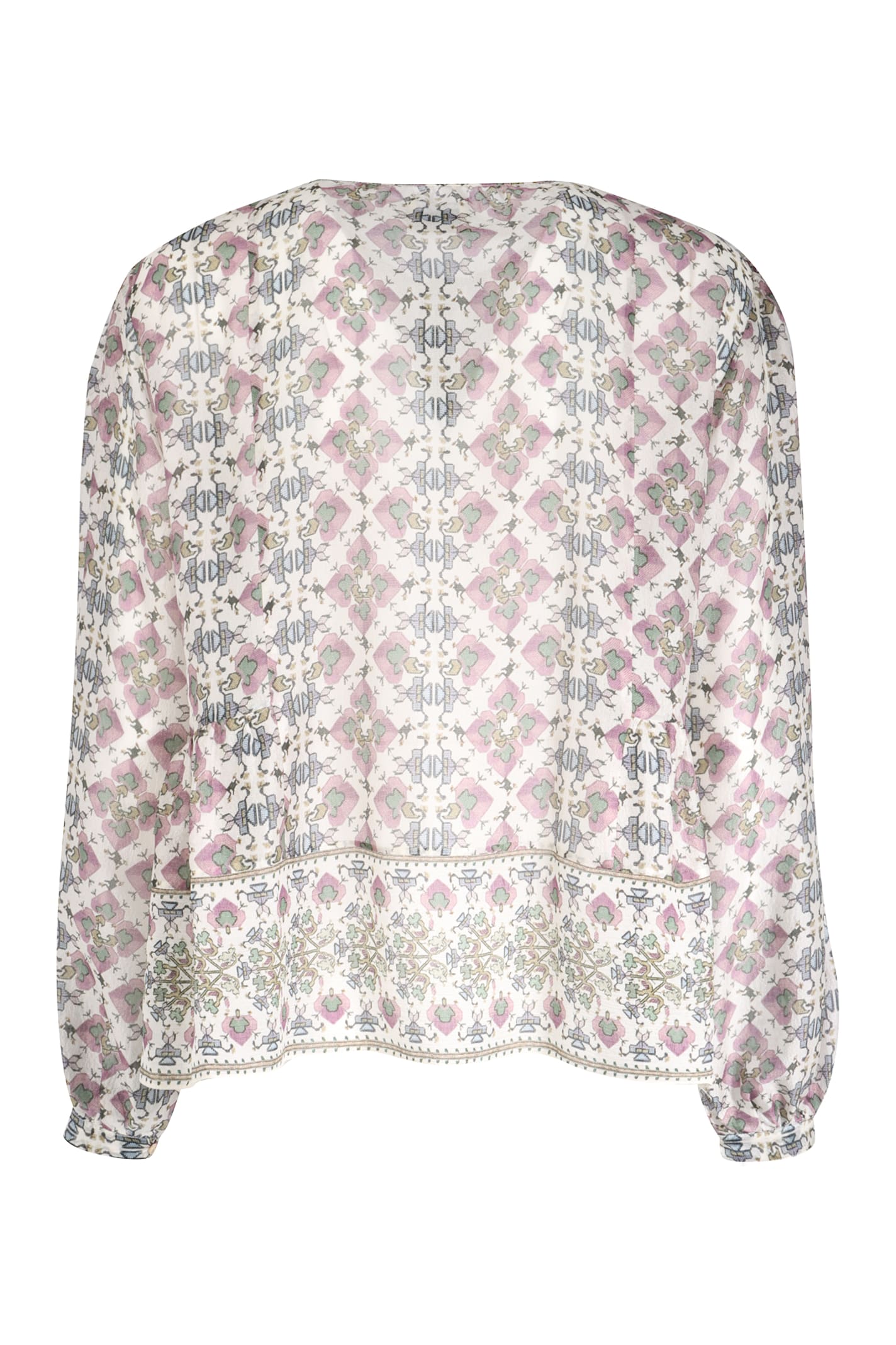 ISABEL MARANT PRINTED SILK BLOUSE