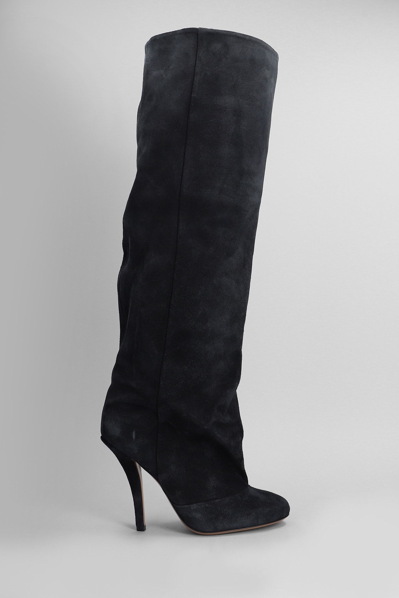 Esther Boot 105 High Heels Boots In Black Suede