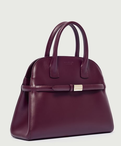 Orciani Alba Borsa A Mano In Burgundy