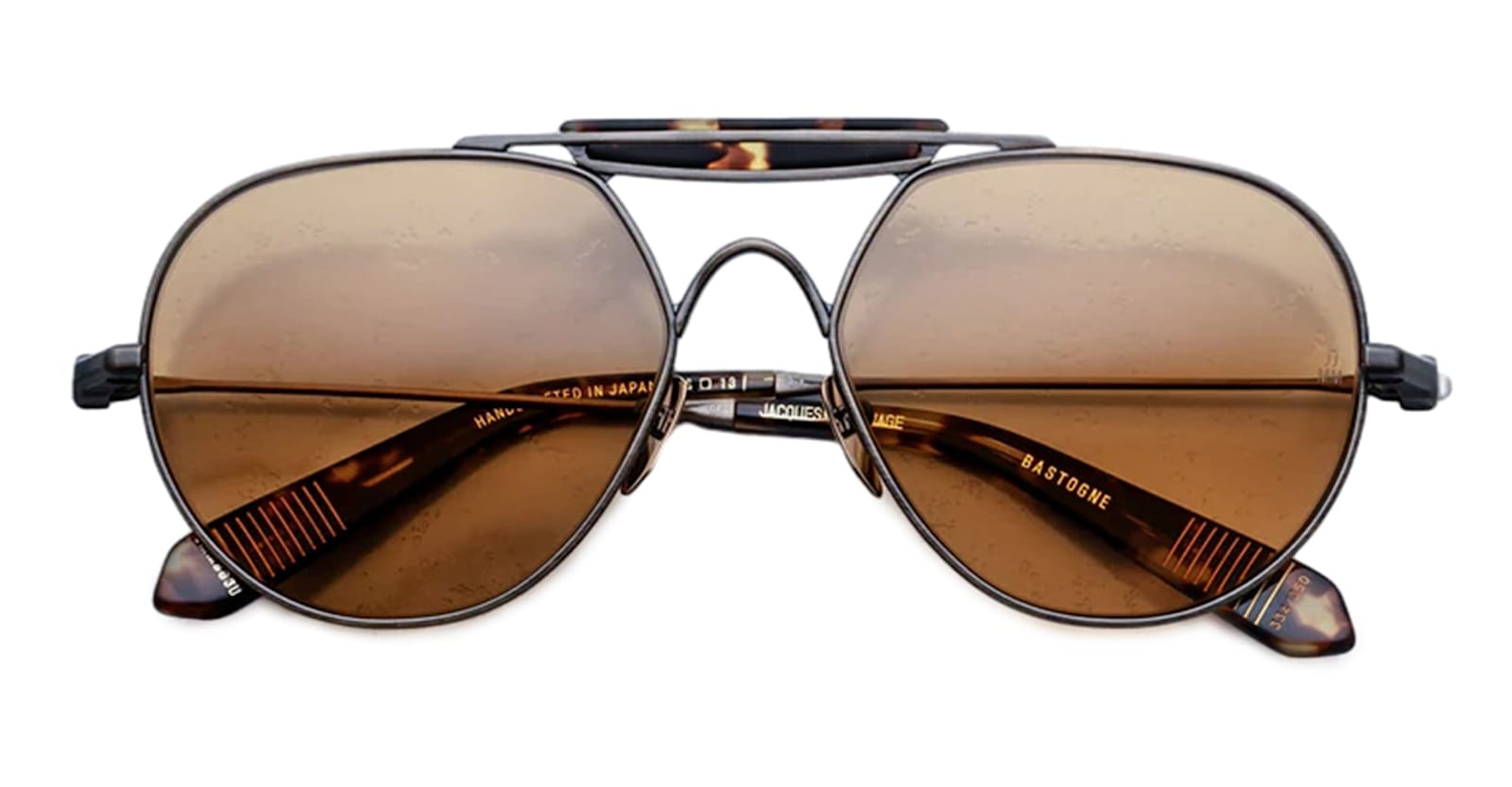 Jacques Marie Mage Bastogne - Gold Antique Sunglasses In Brown