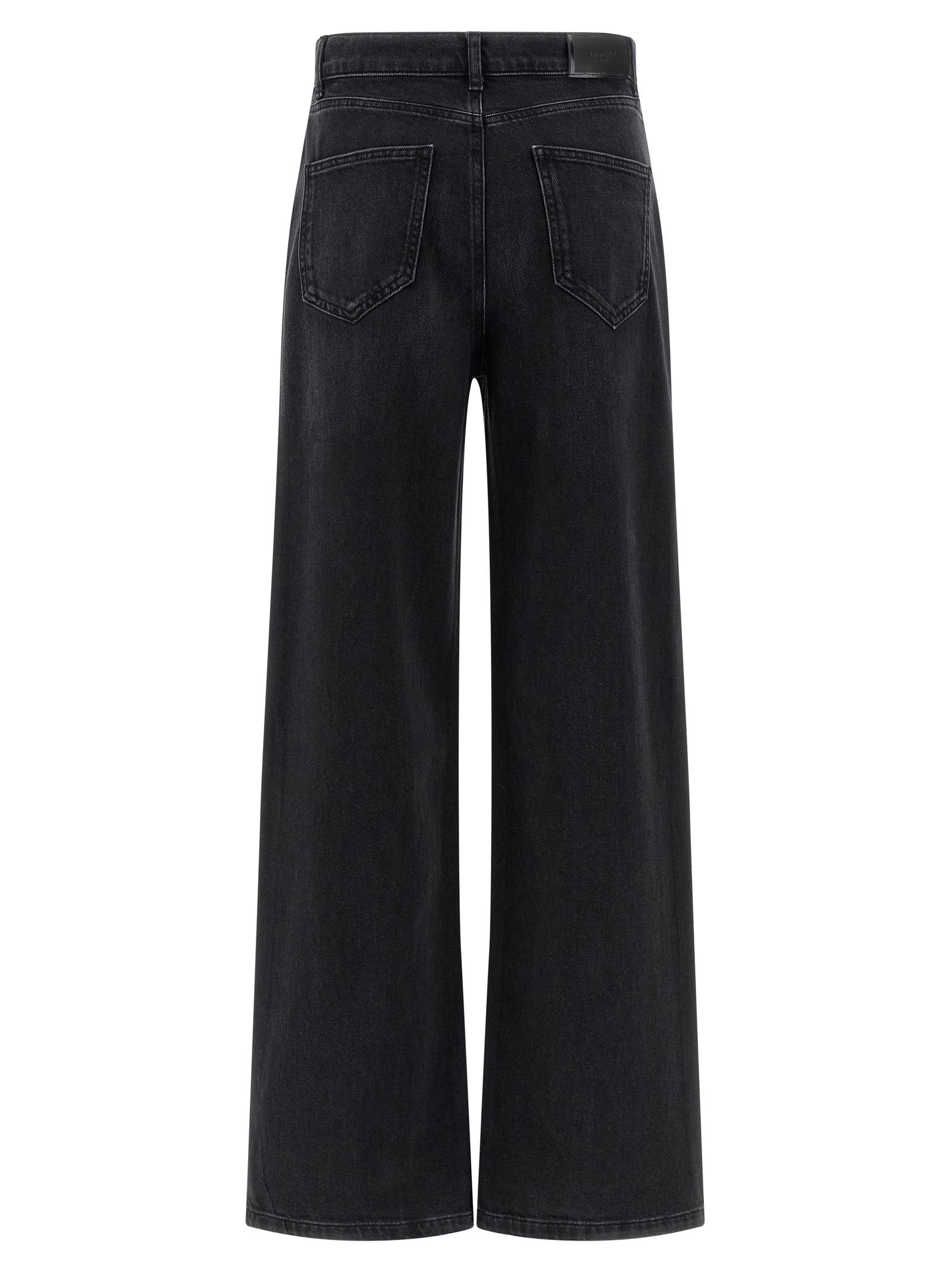 Twinset Crystal Jeans In Black
