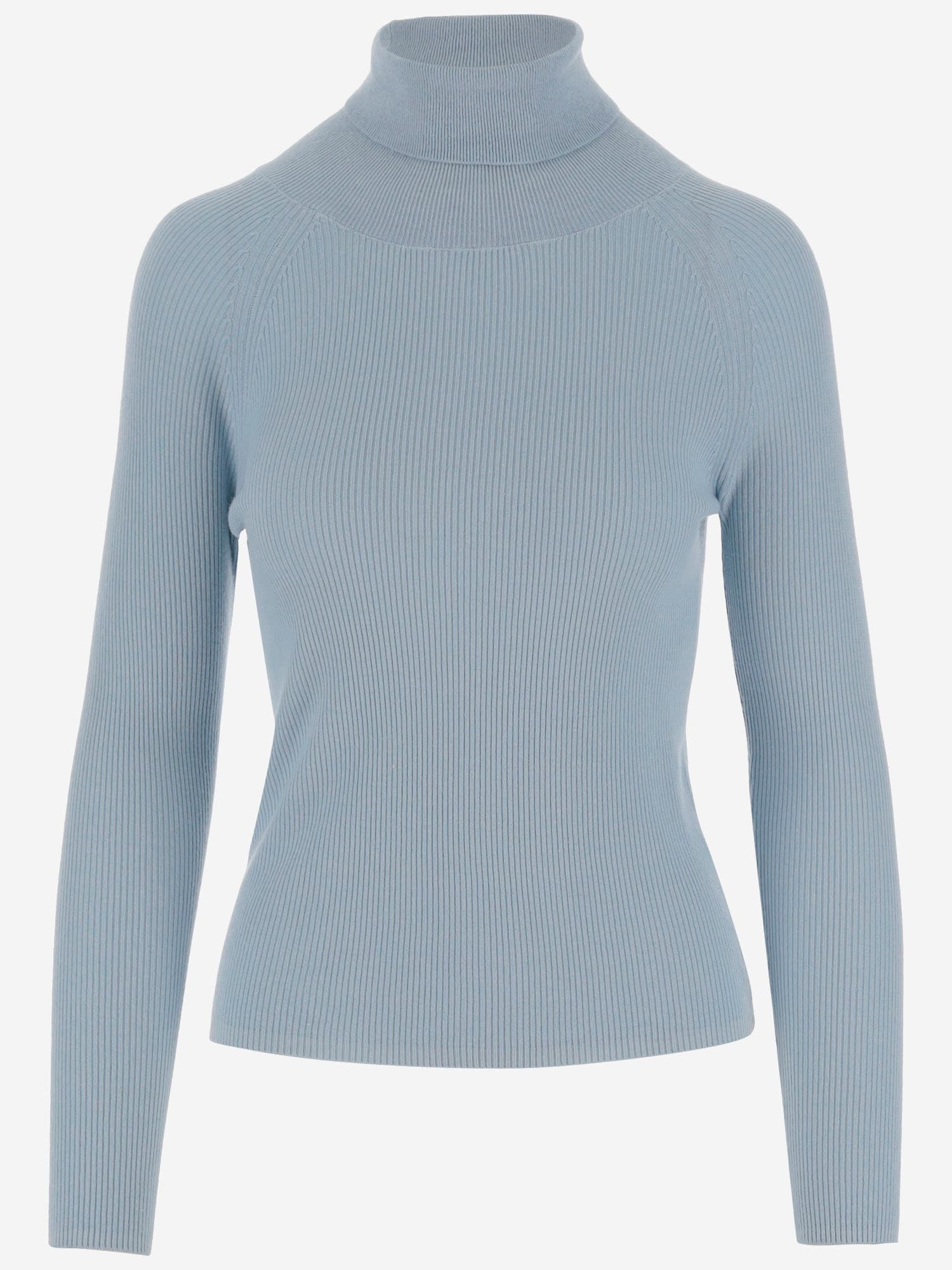 Shop Oliver Lattughi Cashmere And Silk Pullover In Light Blue