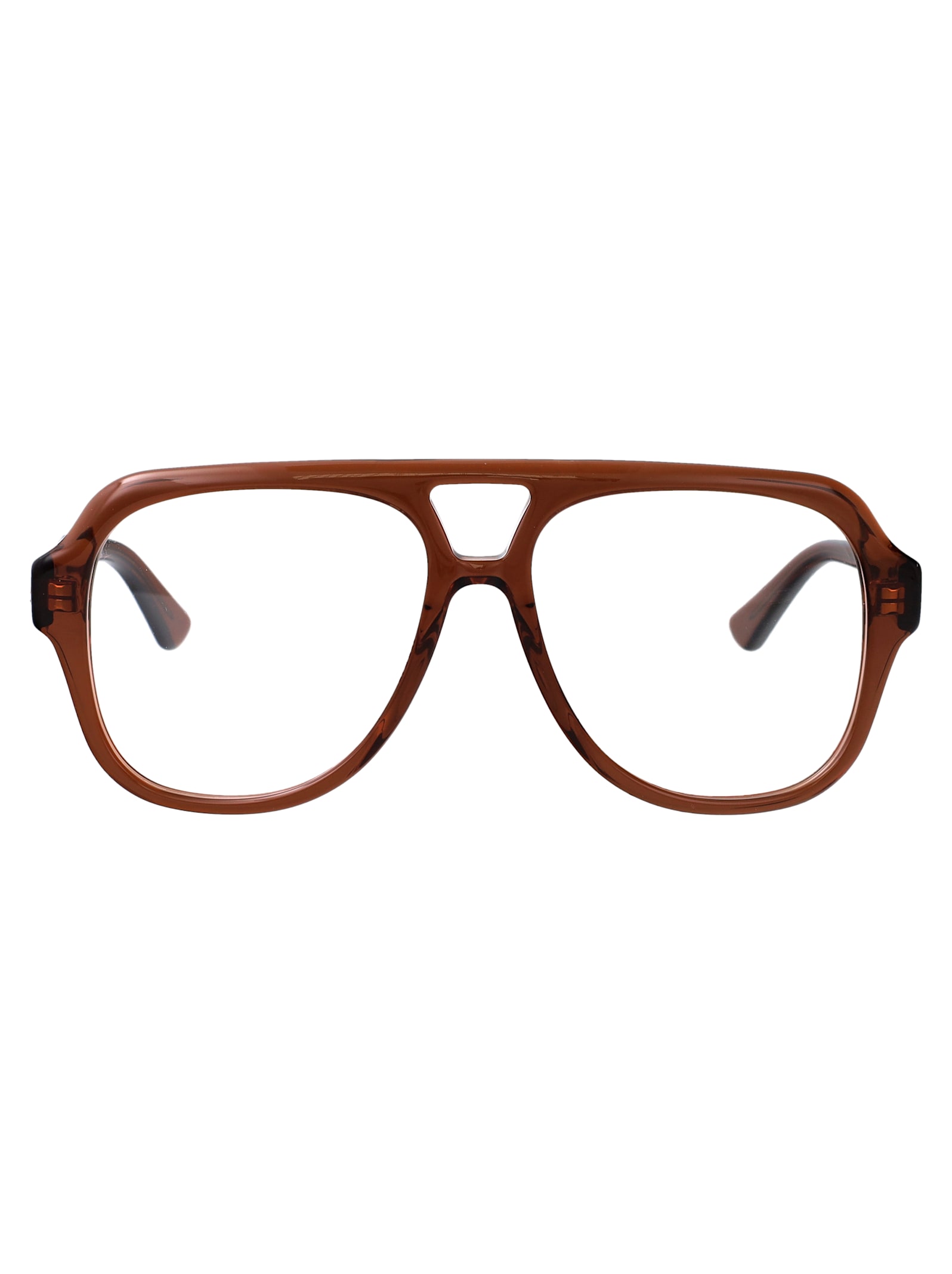 Chloé Brown-brown-transparent Recycled Acetate Glasses In Brown