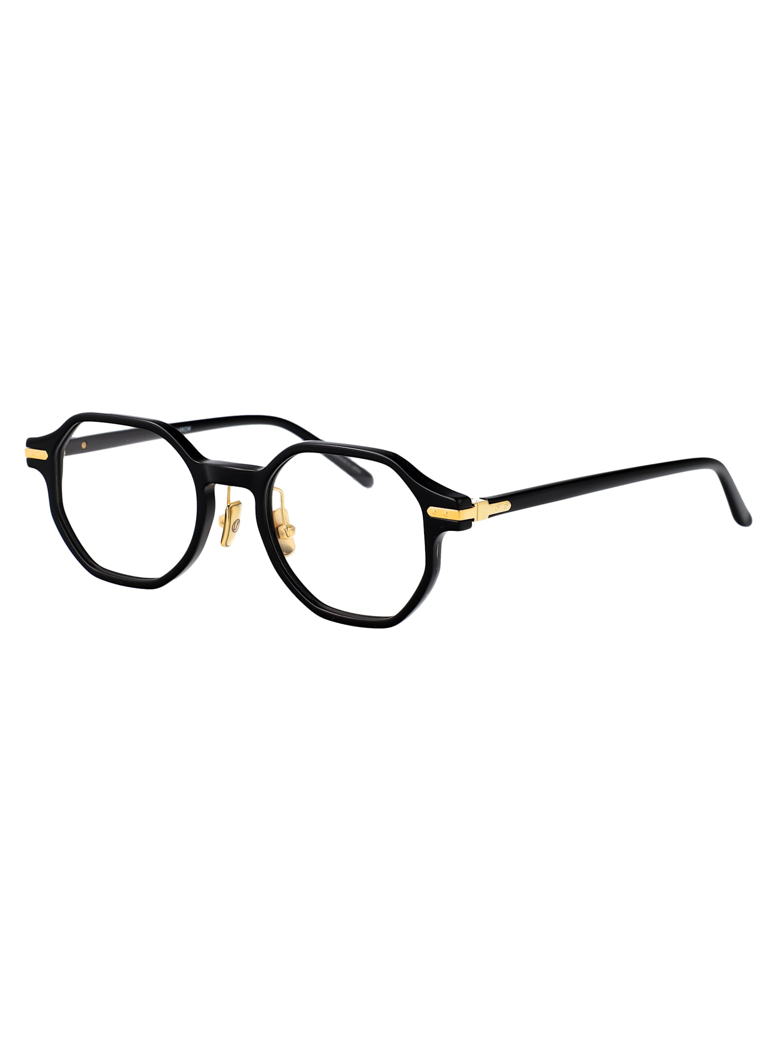 Linda Farrow Olive Green Acetate Glasses In Black