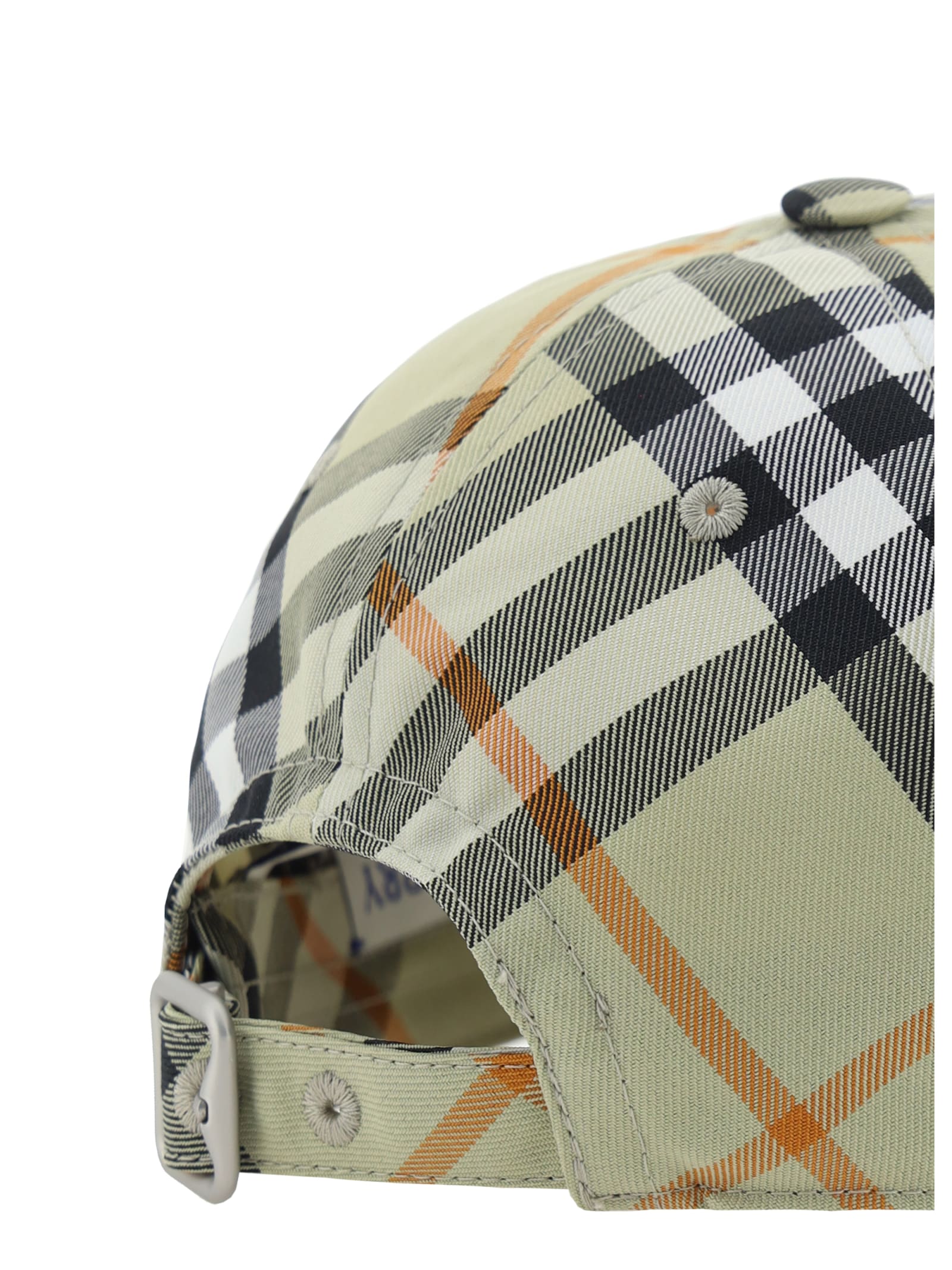 Shop Burberry Baseball Cap In Green