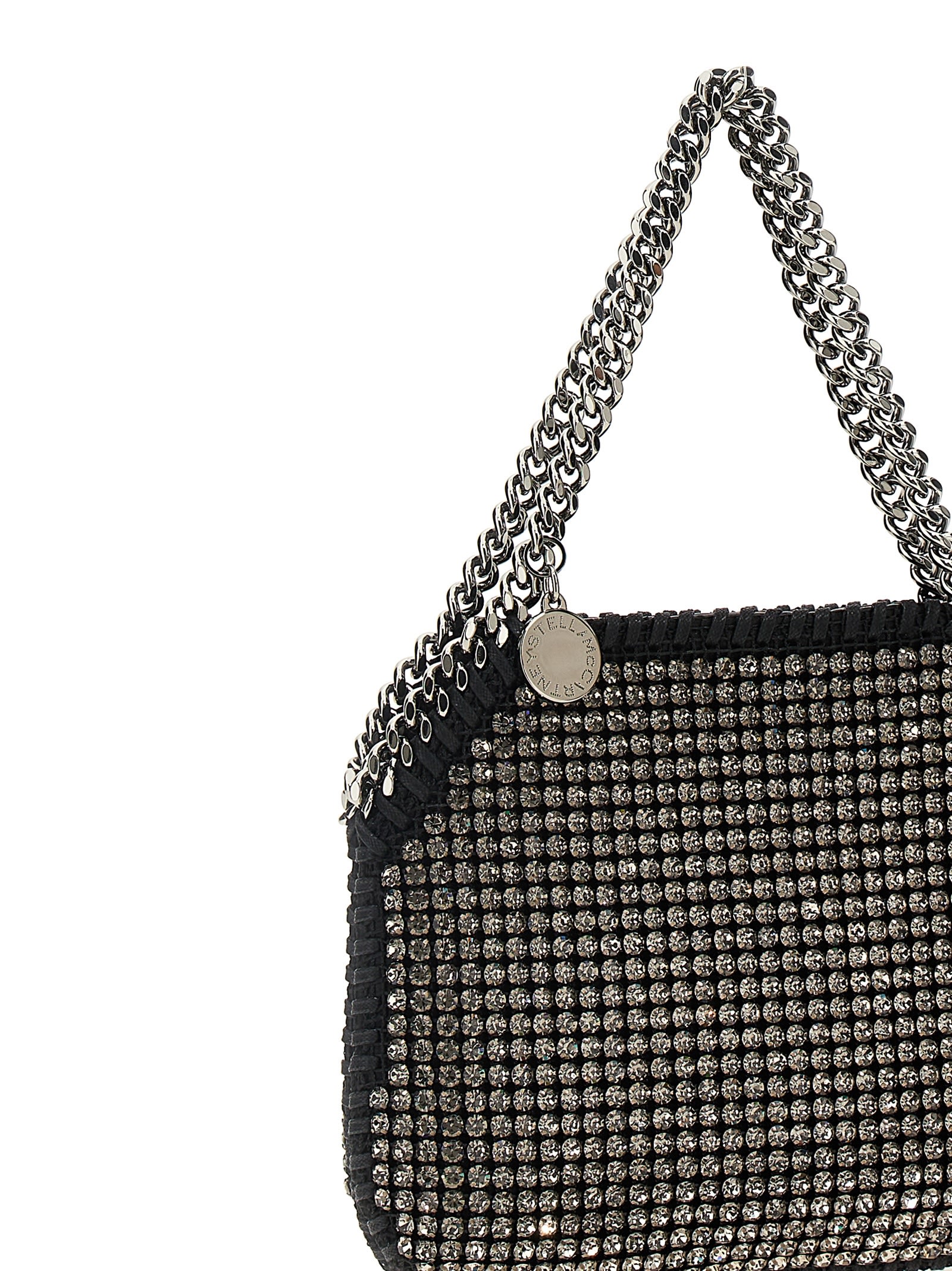 Shop Stella Mccartney Mini Falabella Handbag In Black