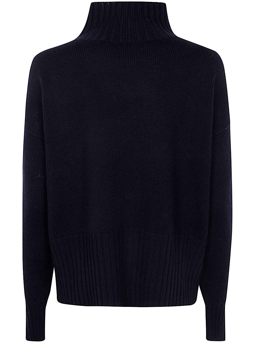 Shop Drumohr Long Sleeves Turtle Neck Oversized Sweater In Blue