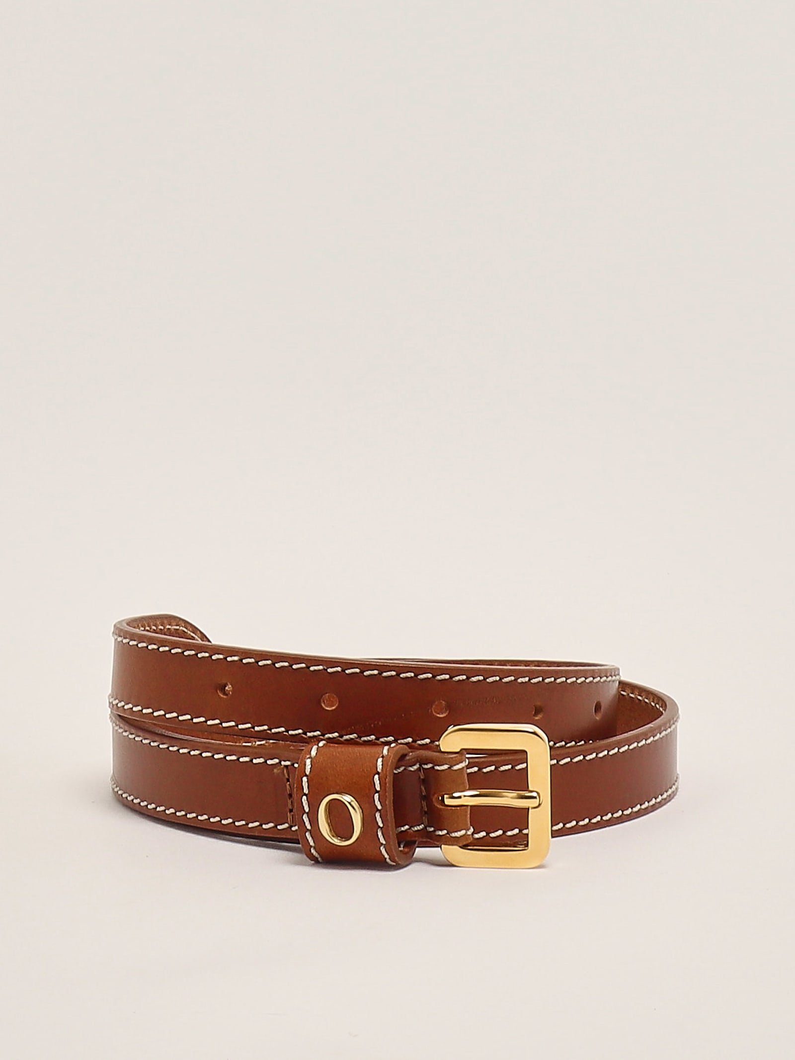 Orciani Cintura In Pelle Bull Belt In Brown