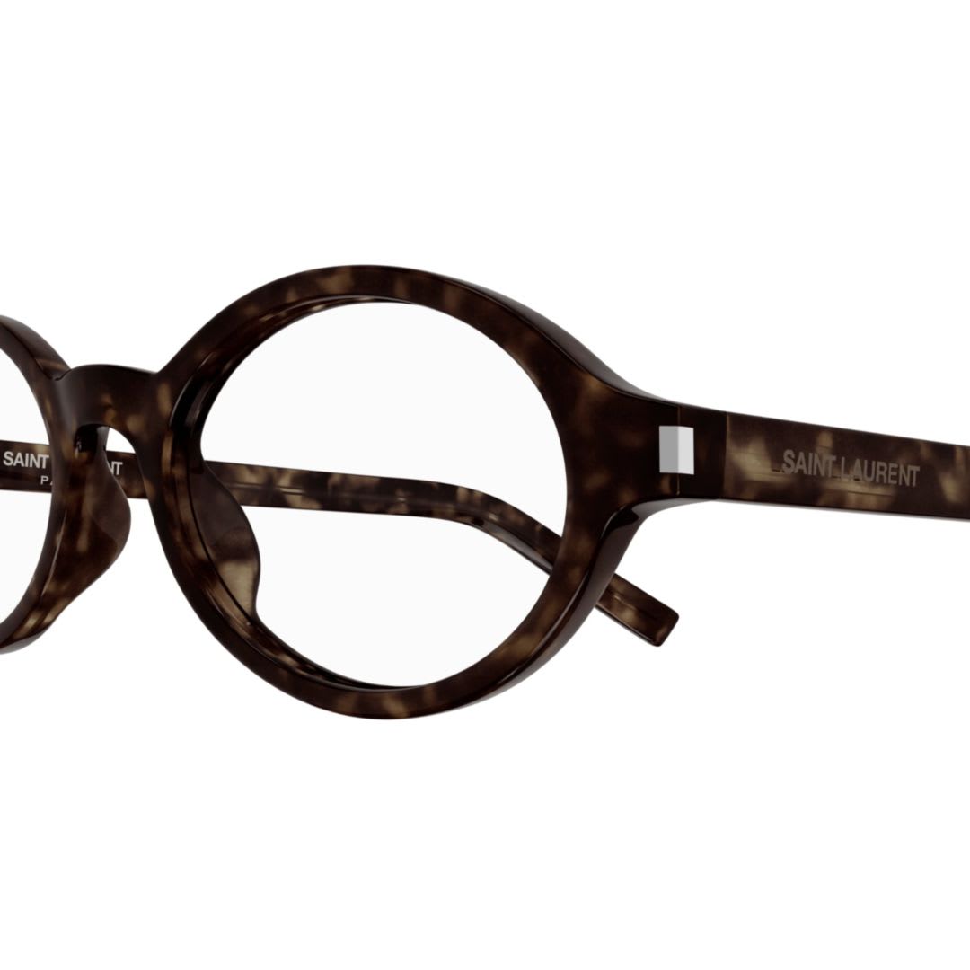 Saint Laurent Sl 751 Jeanne Opt-002 Havana-havana-transparent In Brown