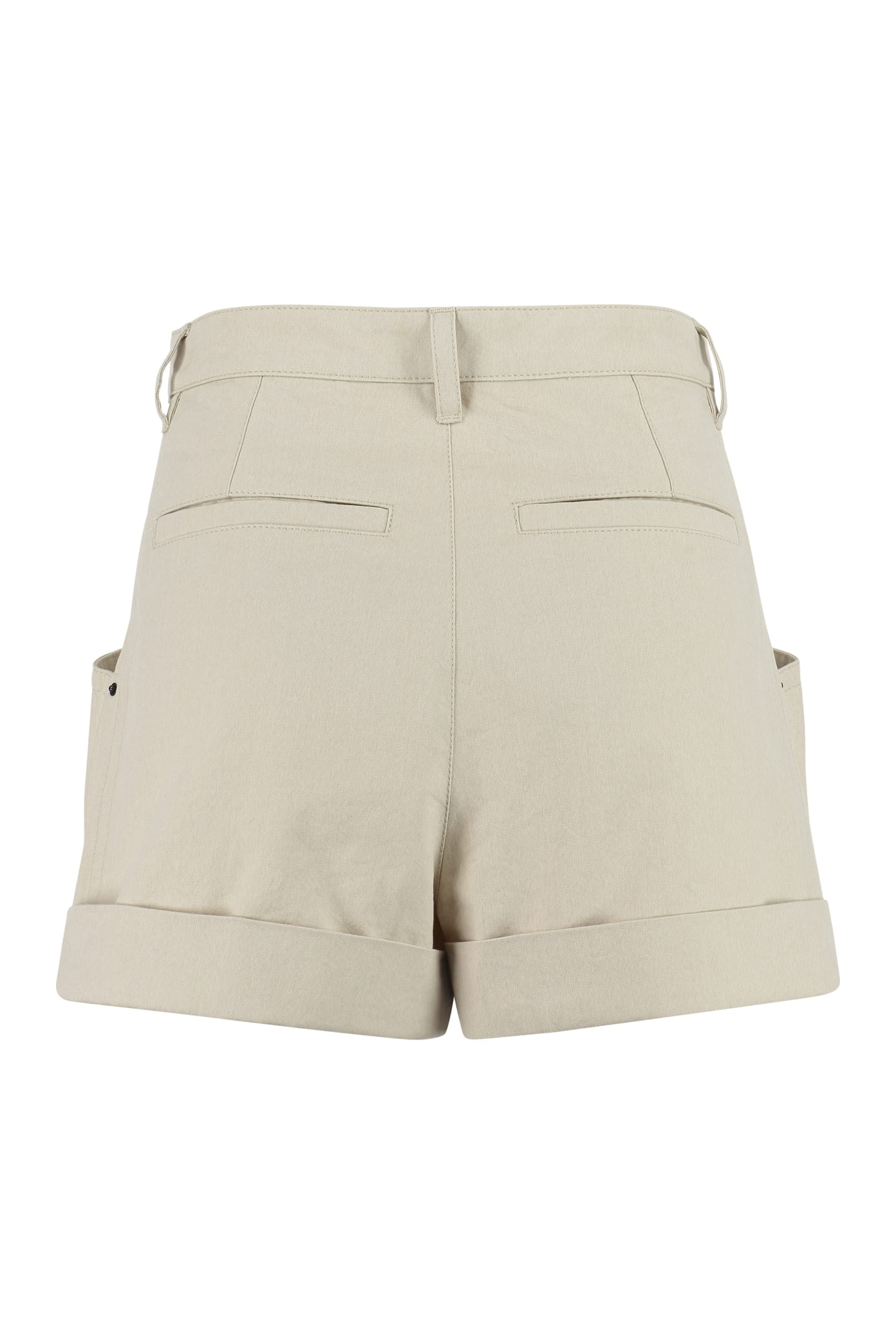 Shop Isabel Marant Tulya Cotton Shorts In Ecru