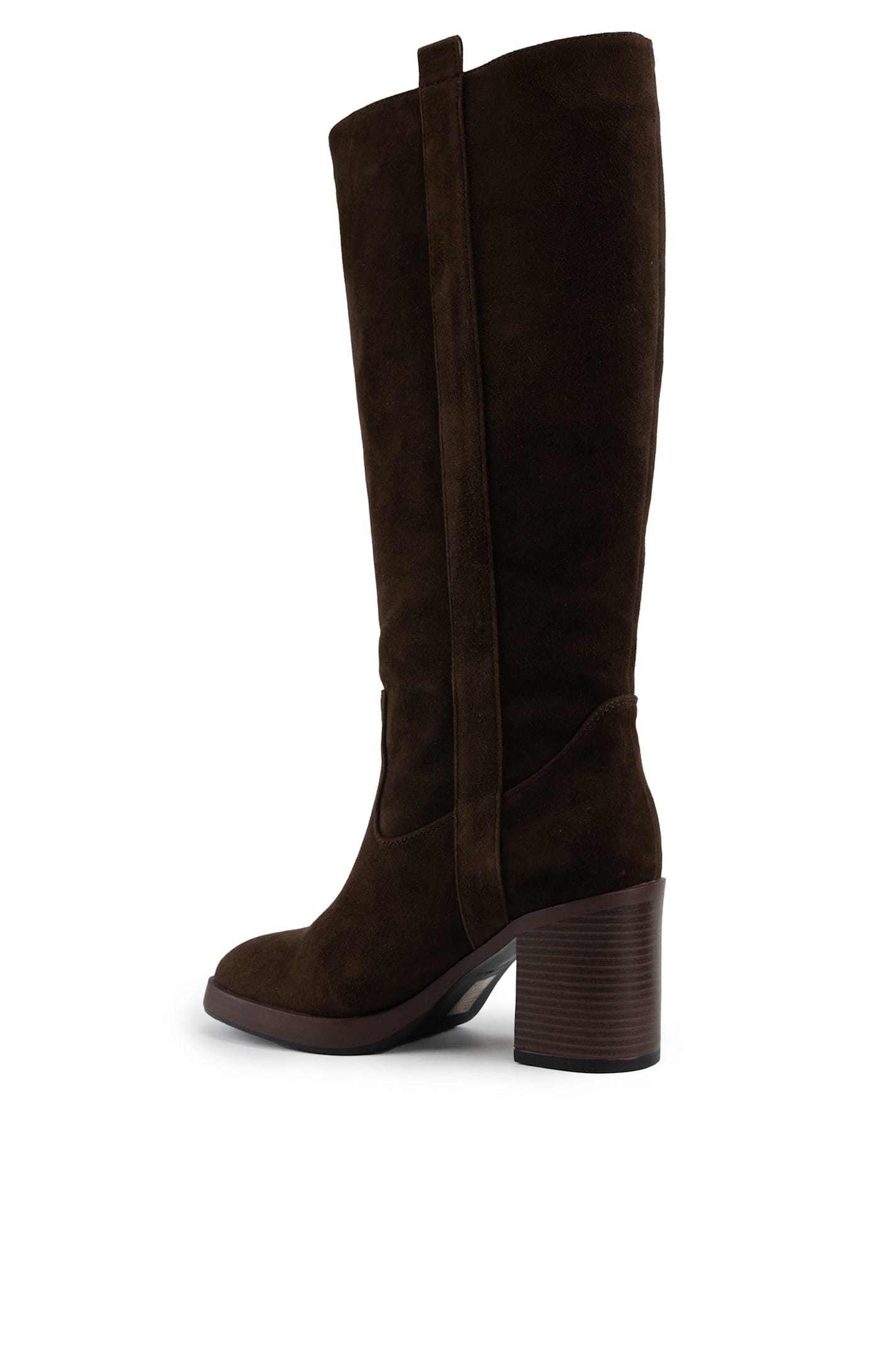 Shop Coccinelle Oliver Suede Boot In Fondant Brown