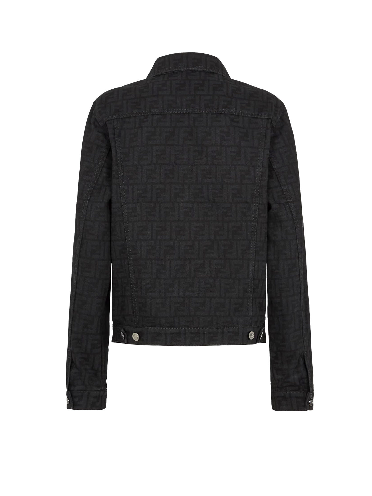 Shop Fendi Jacket In Black