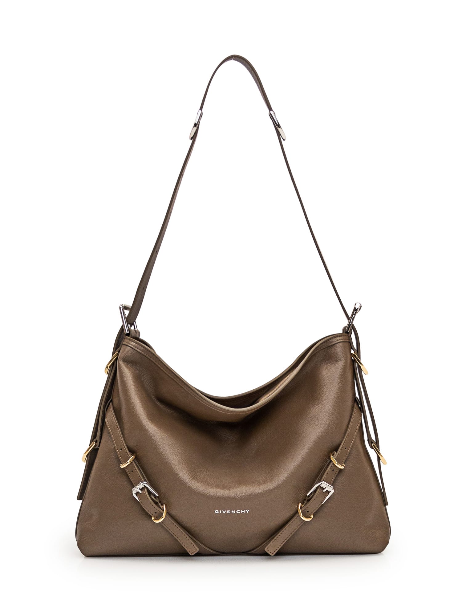 Givenchy Voyou Medium Bag In Taupe