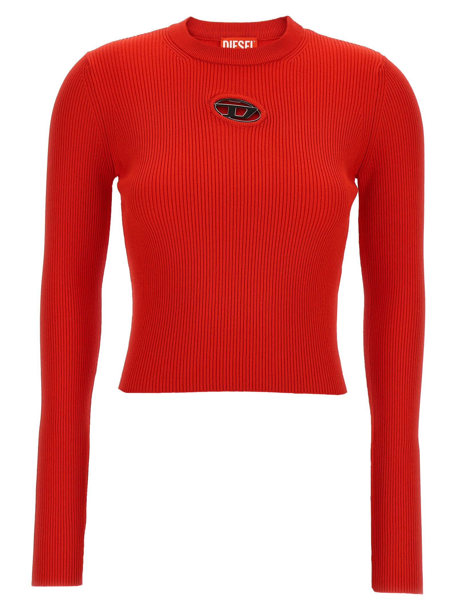 Shop Diesel M-valari Top In Rosso