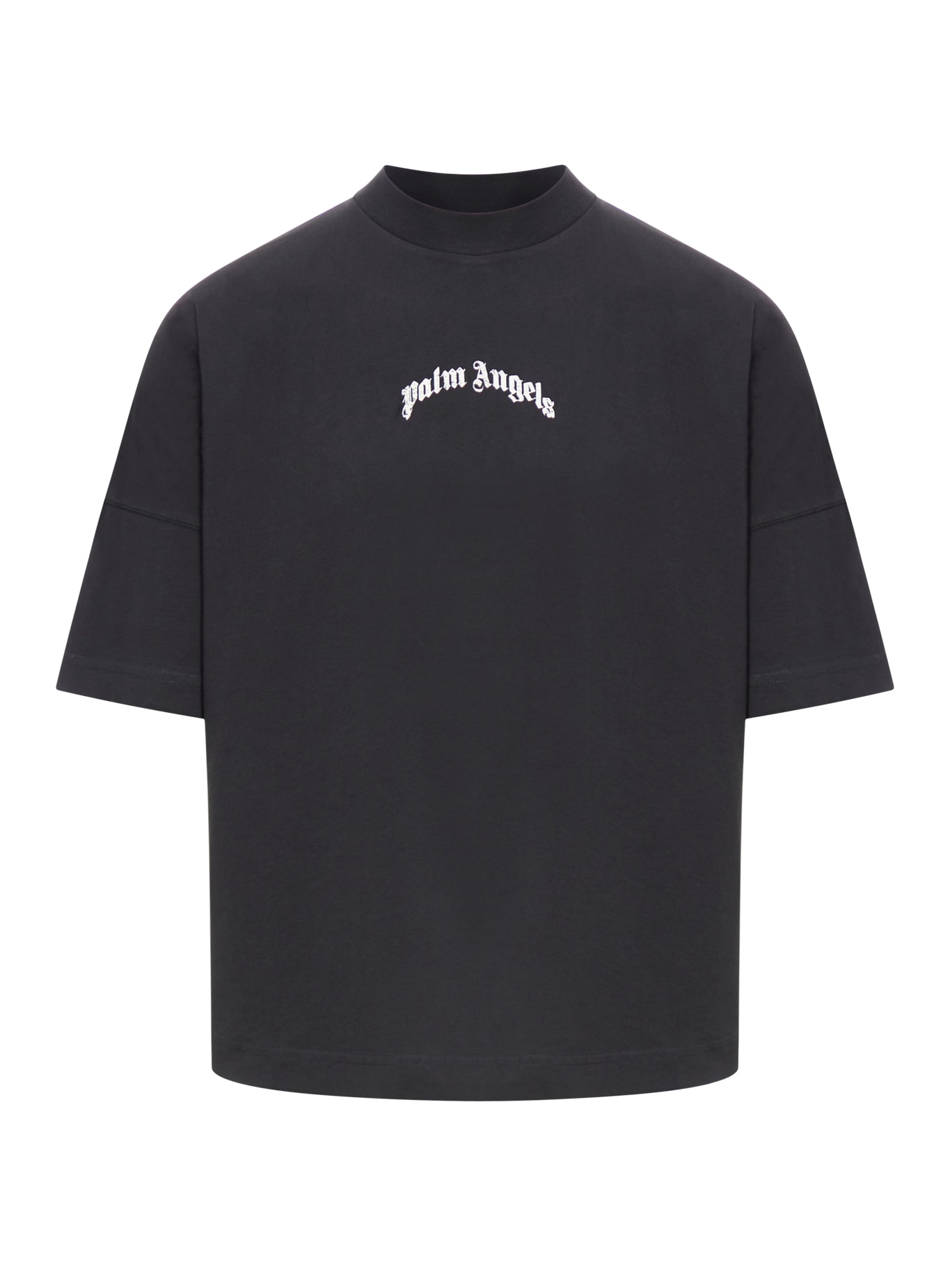 Oversized T-shirt With Curved Logo