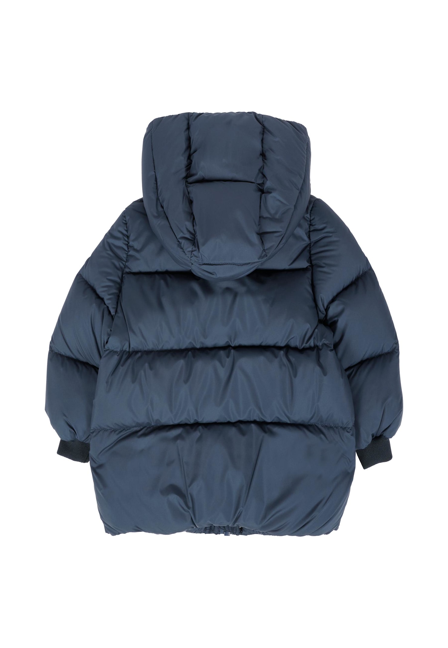 Colmar Blue Down Jacket For Babykids With Logo In Blue