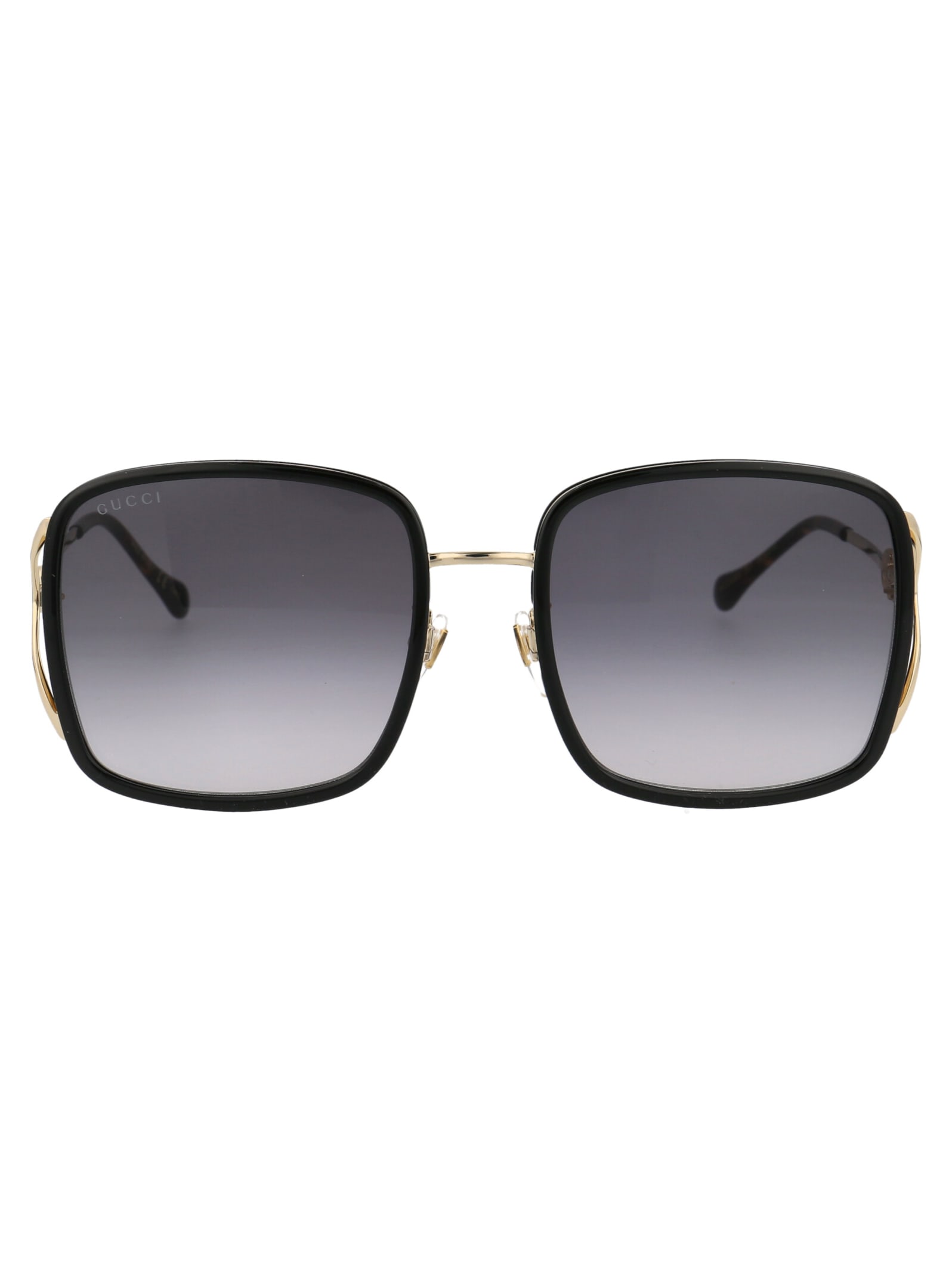 Gucci Sonnenbrille Gg1016sk 001 Metal In 001 Black Gold Grey | ModeSens
