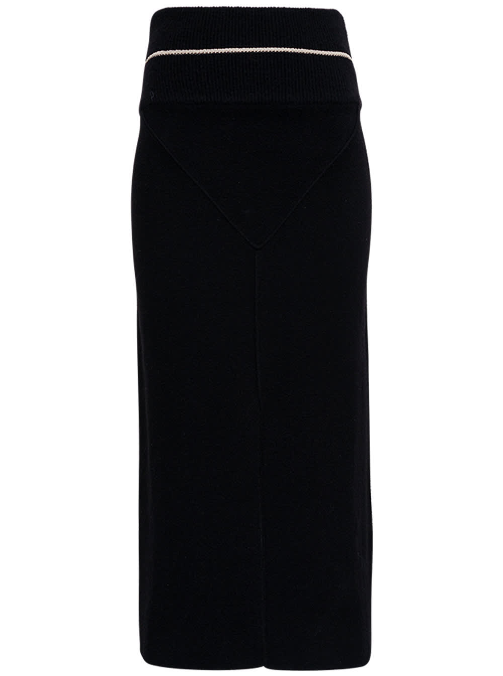 Moncler Genius Black Knitted Midi Skirt By 1952