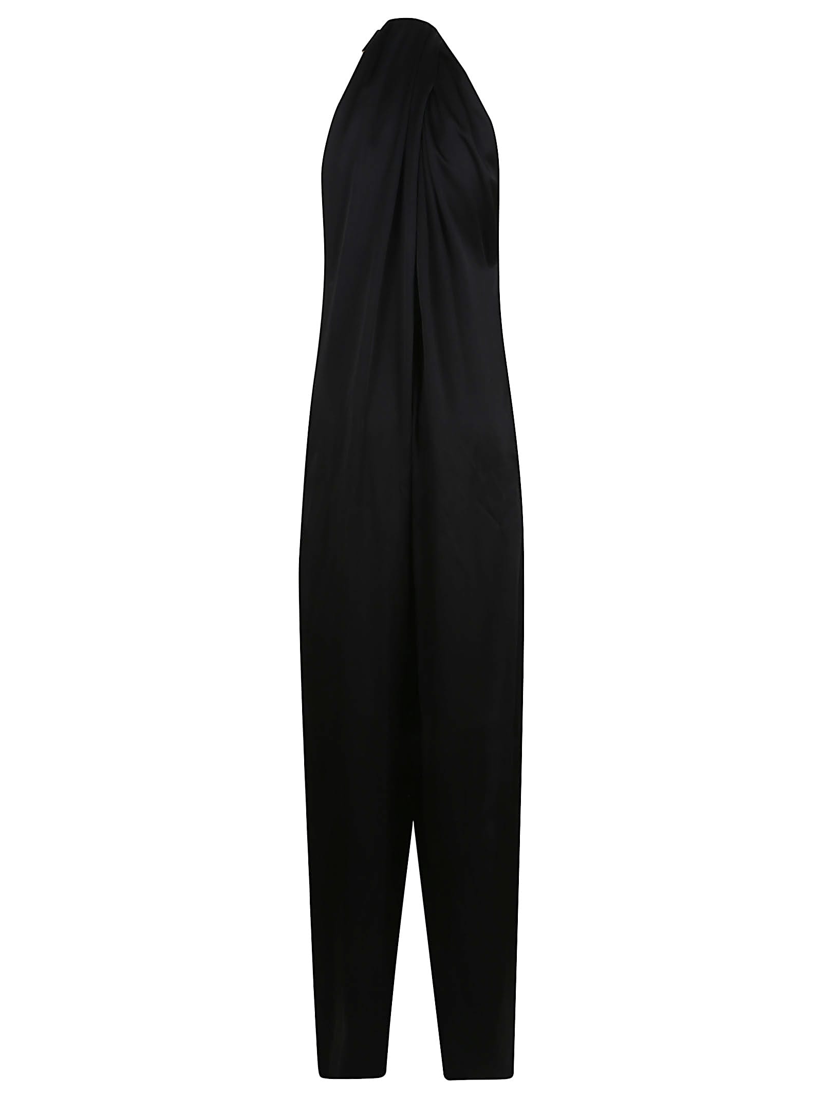 Stella Mccartney Envers Satin Halterneck All In One In Black