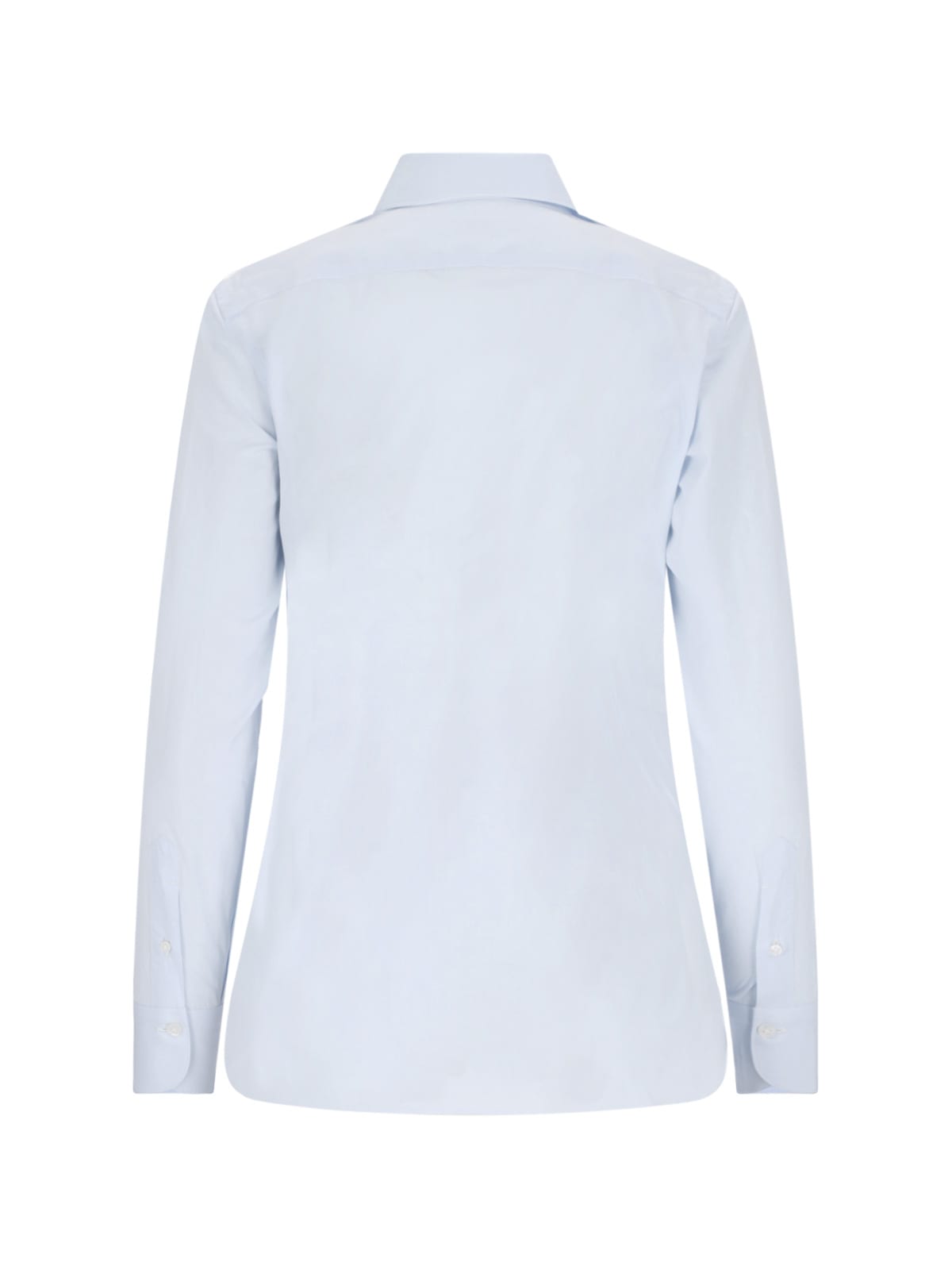 Shop Finamore Ivana Shirt In Light Blue