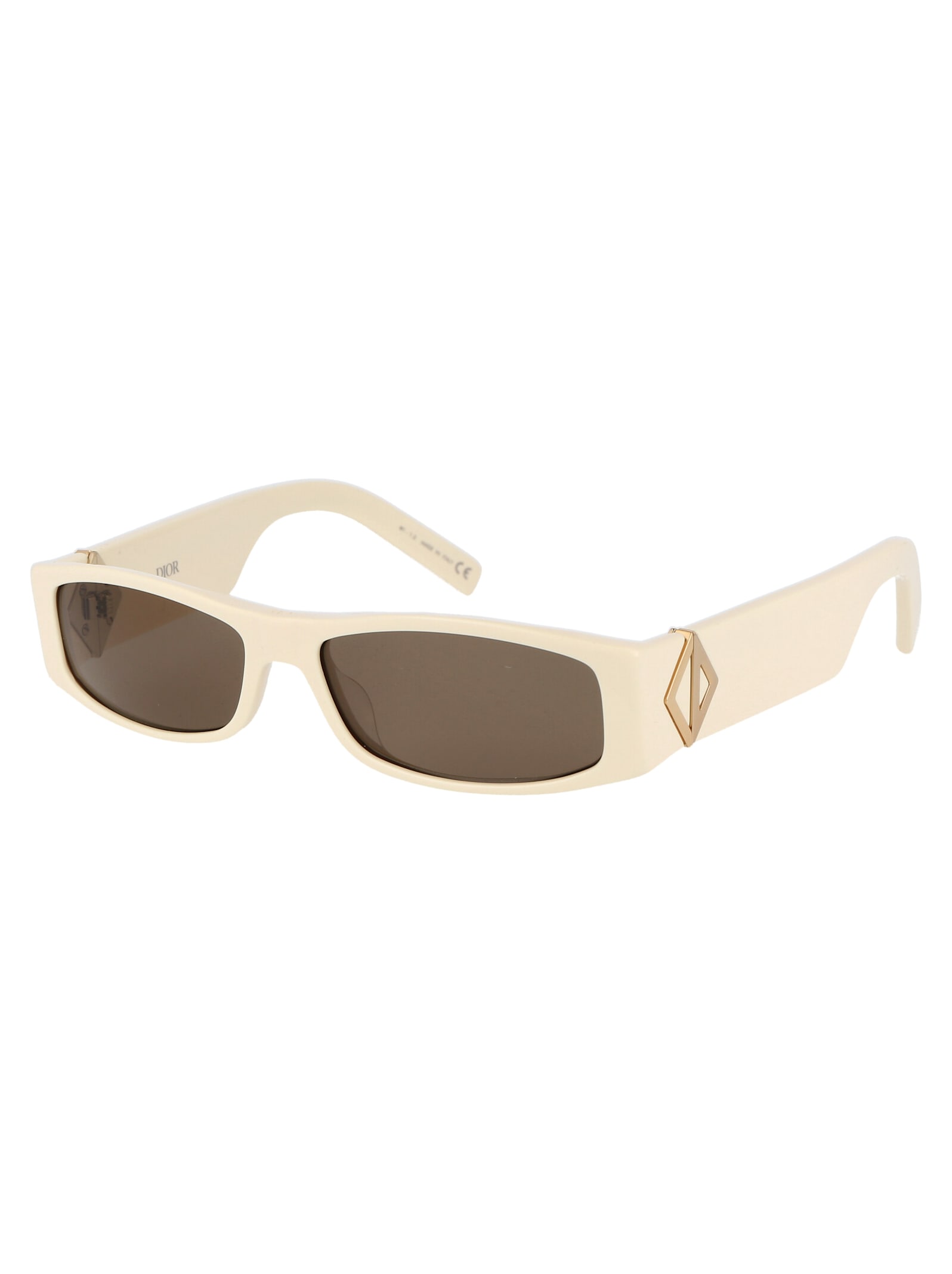 Shop Dior Cd Diamond Cactus Ja Sunglasses In 50f0 White / Brown