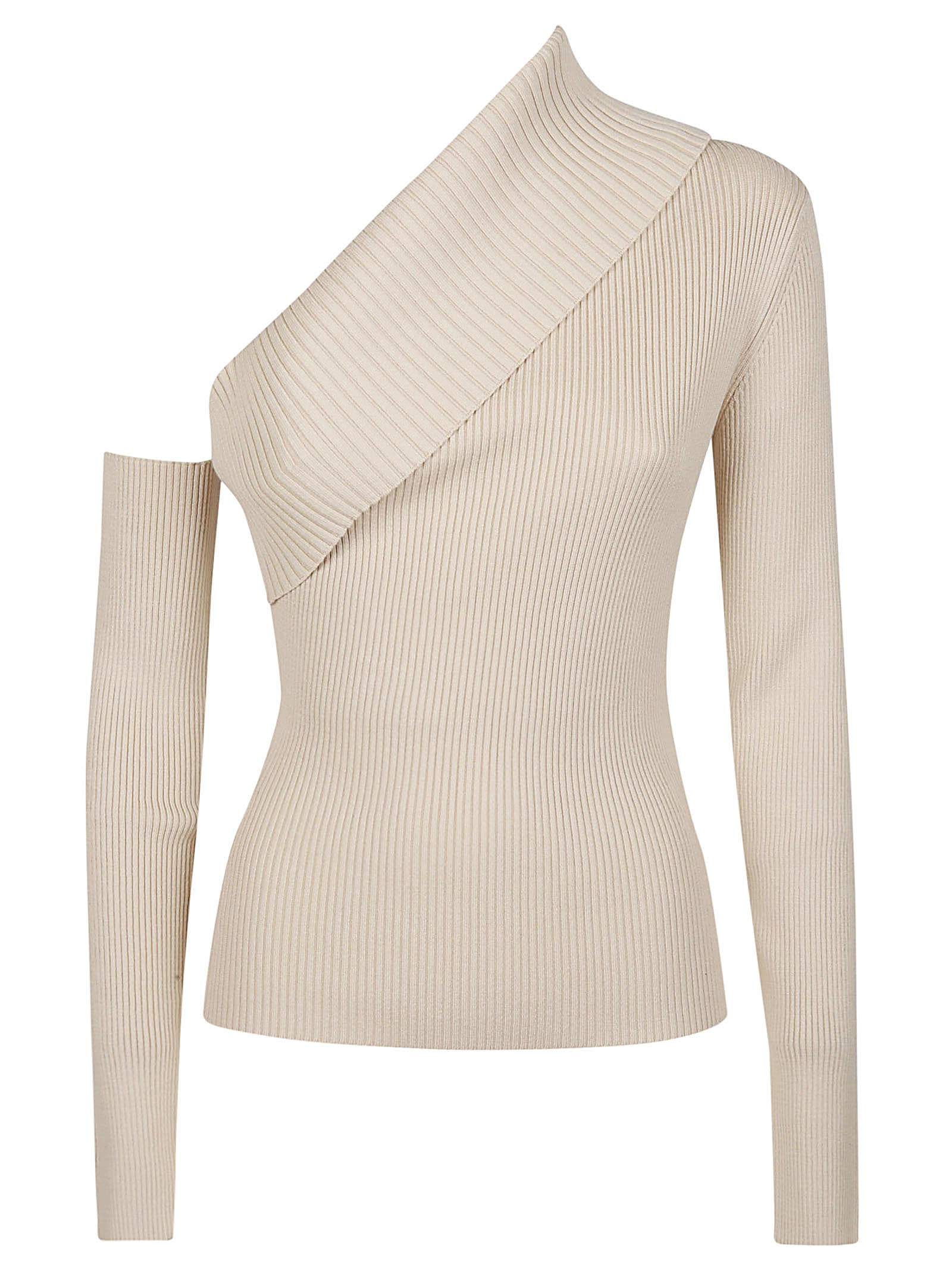 Federica Tosi Asymetrical Sweater In Crema