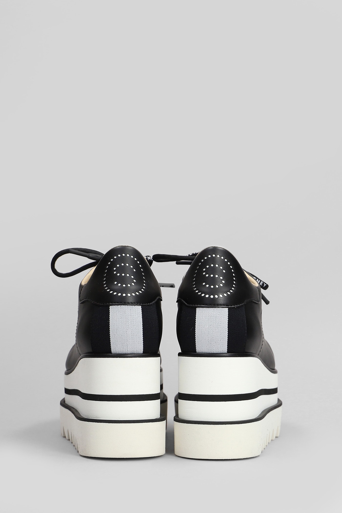 STELLA MCCARTNEY SNEAKELYSE SNEAKERS IN BLACK POLYURETAN