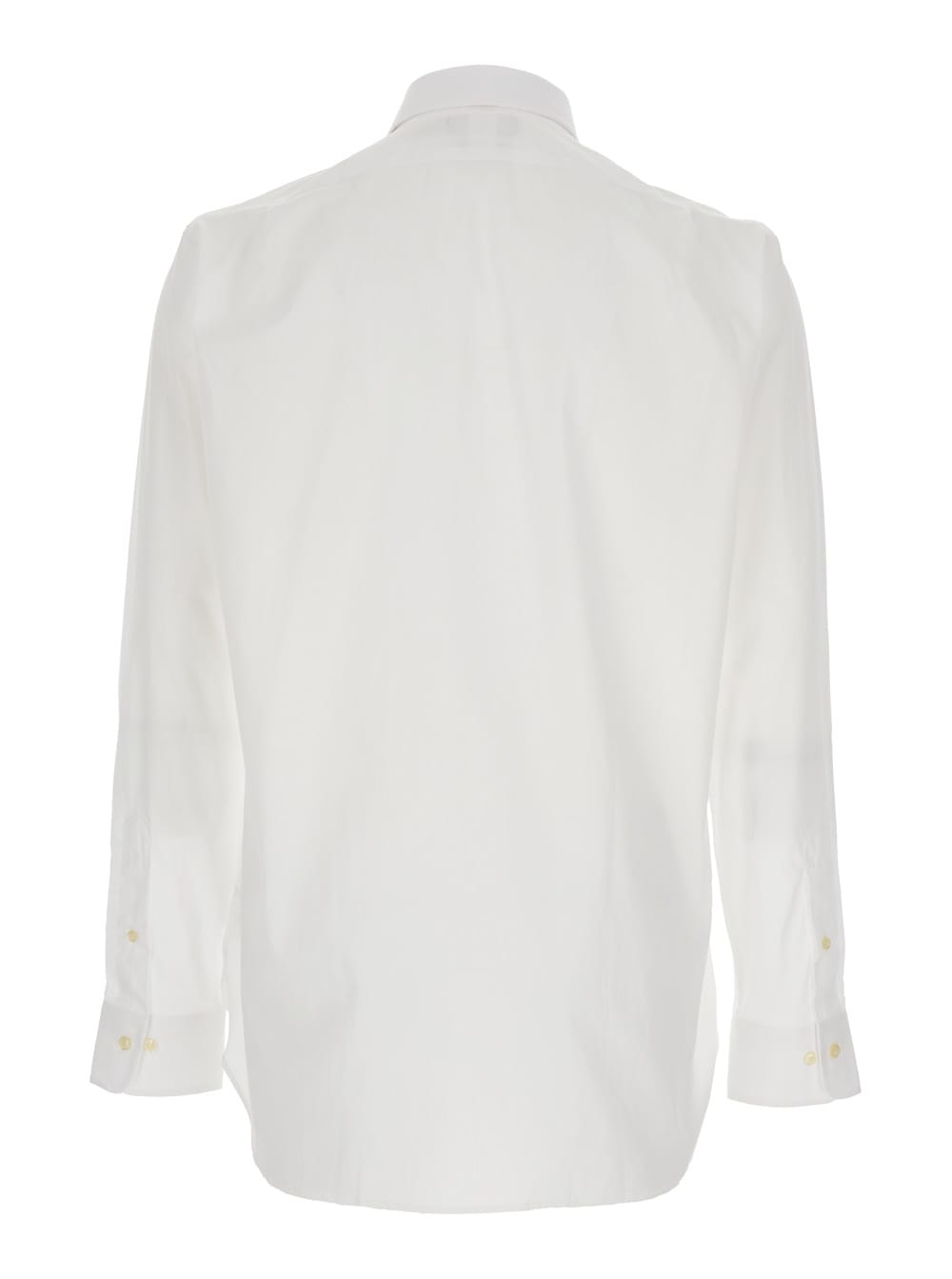 Polo Ralph Lauren White Shirt With Button-down Collar And Pony Embroidery On The Front In White
