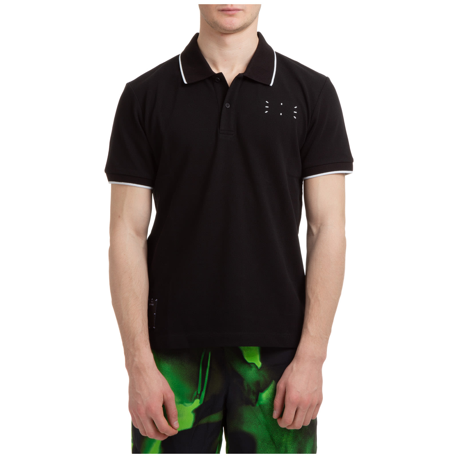 Mcq By Alexander Mcqueen Mcq Reubent Studs Polo Shirts In Nero
