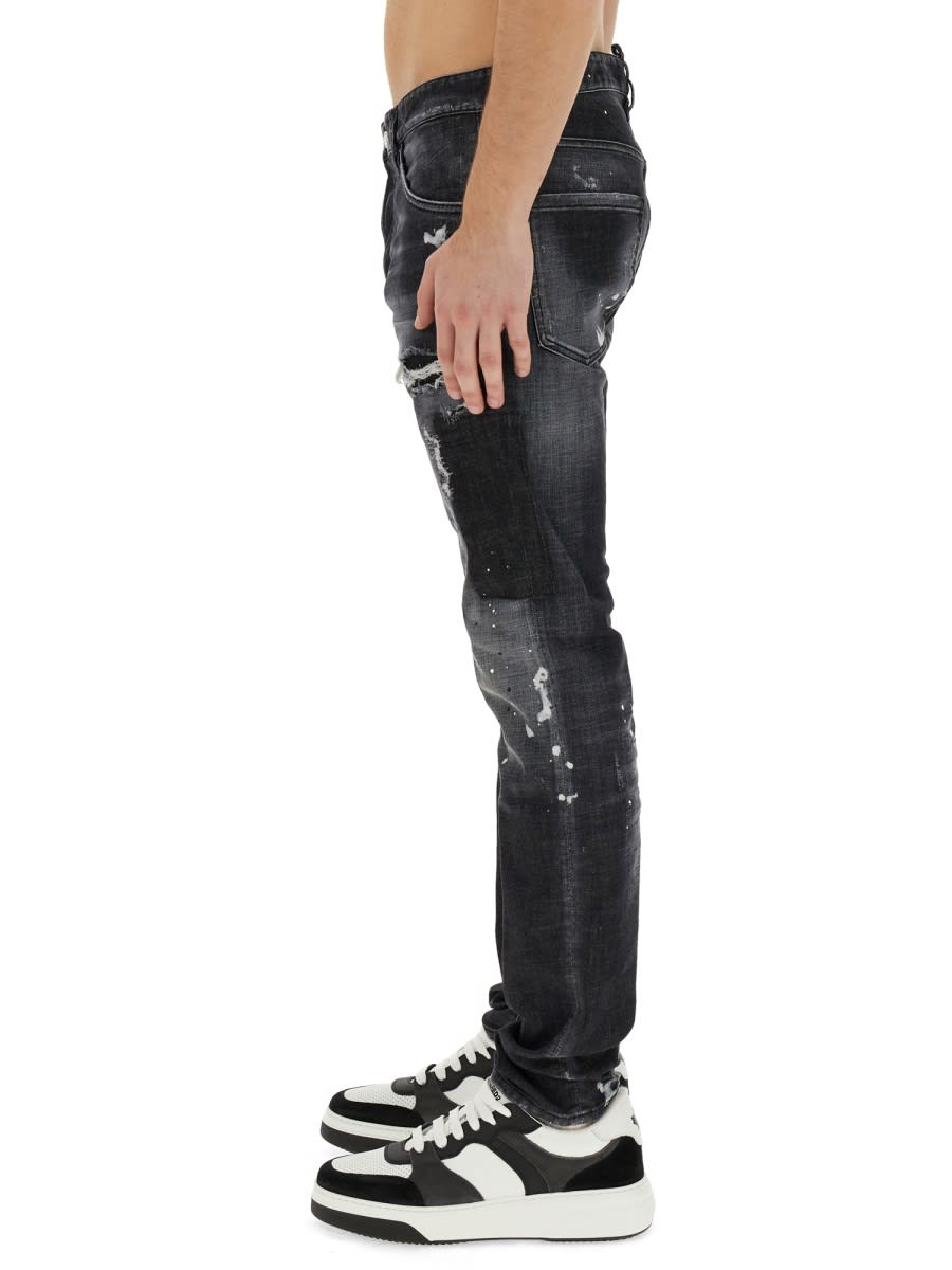 Shop Dsquared2 Jeans In Denim In Black