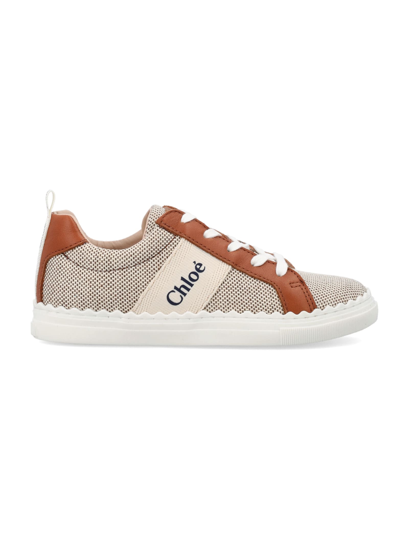 Chloé Fabric And Leather Sneakers