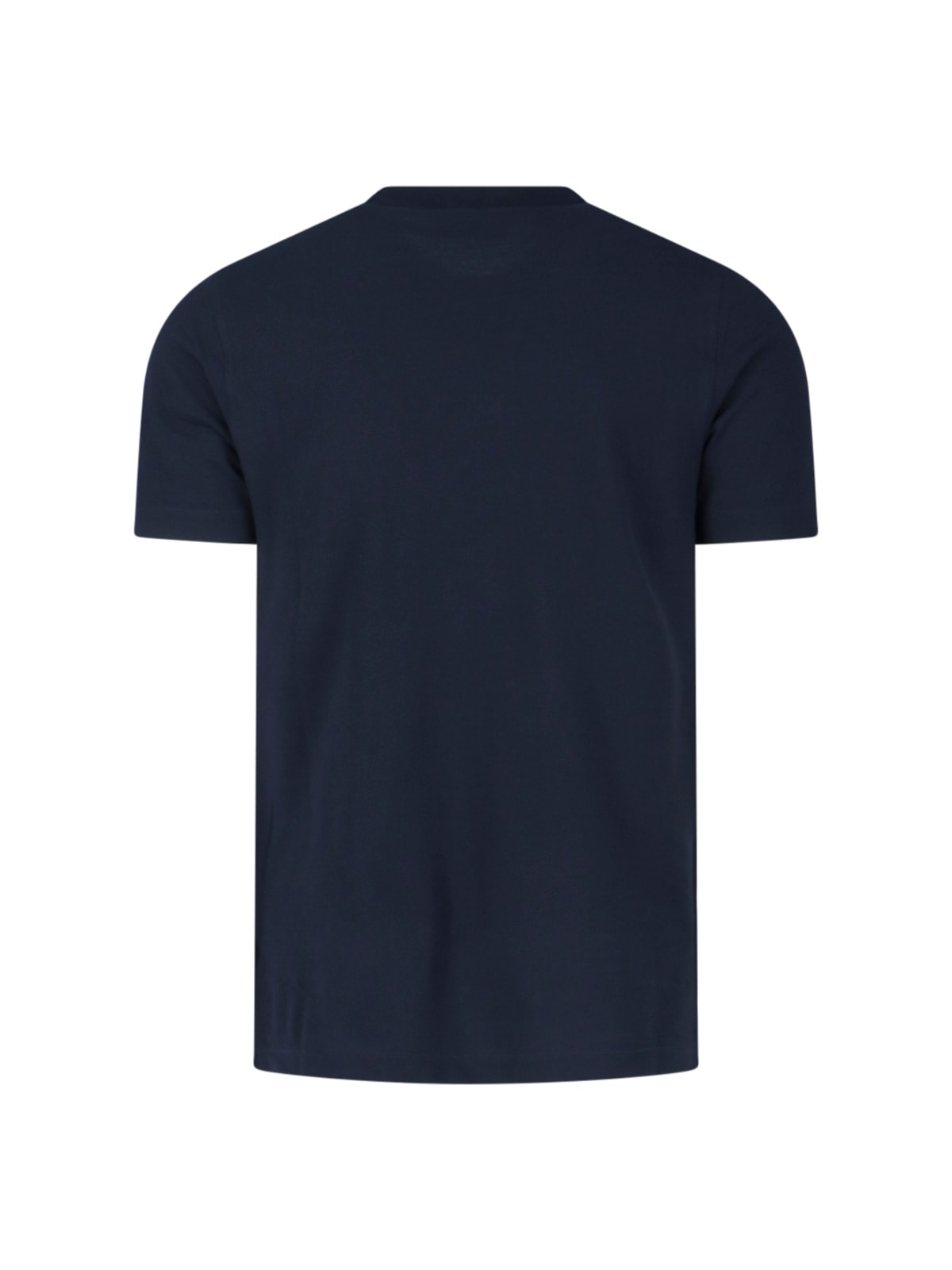 Zanone Crew Neck Short Sleeve Basic T-shirt In Blue