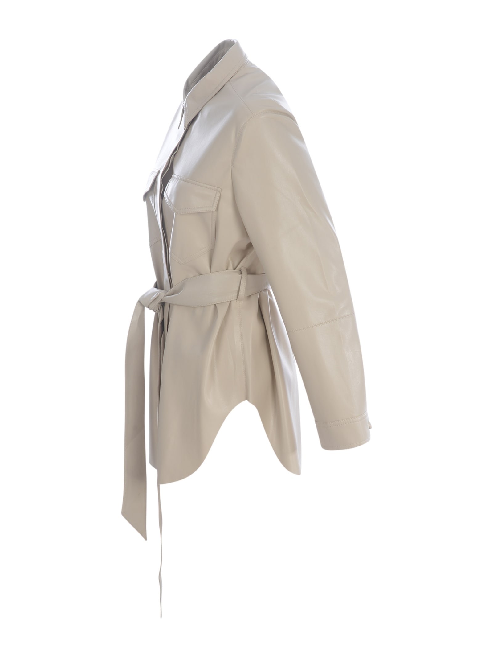 Shop Nanushka Jacket  Artha In Crema