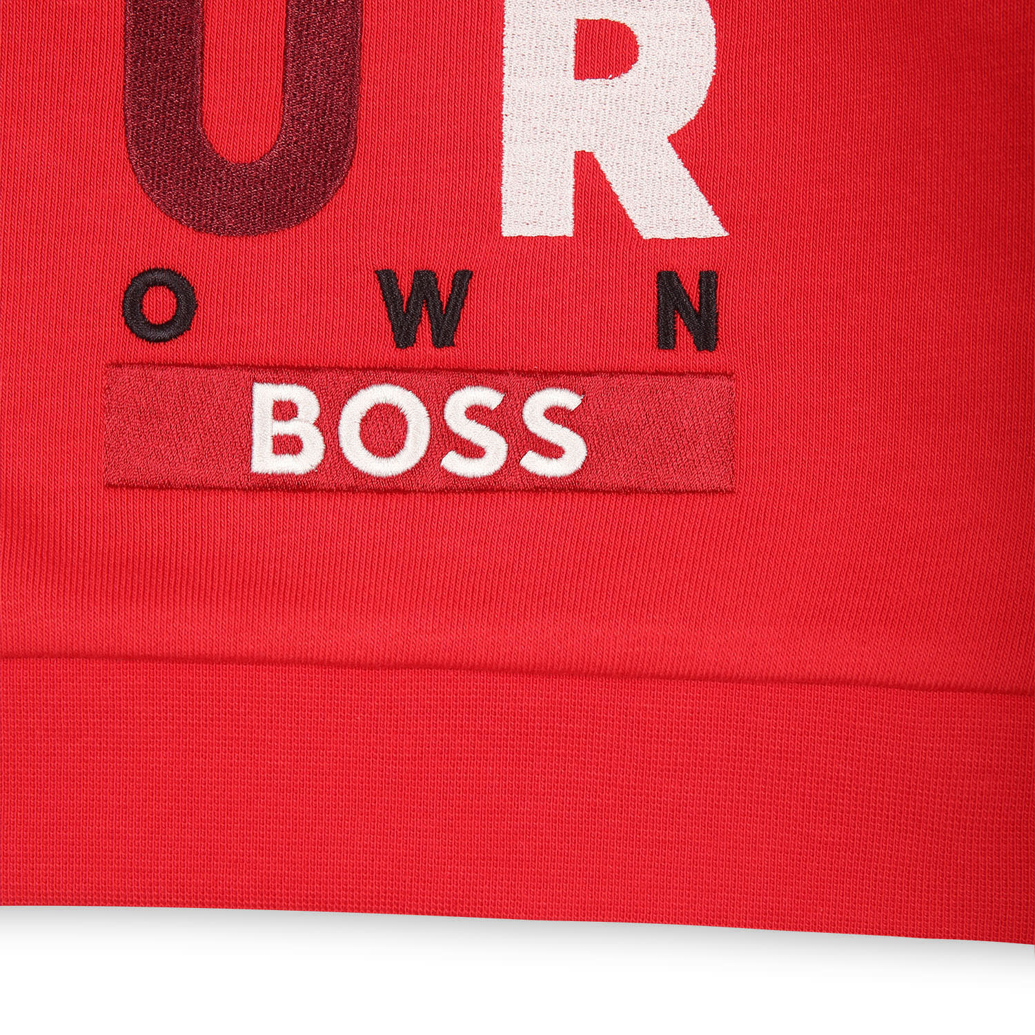 Hugo Boss Red Sweatshirt For Baby Boy With Logo In Red