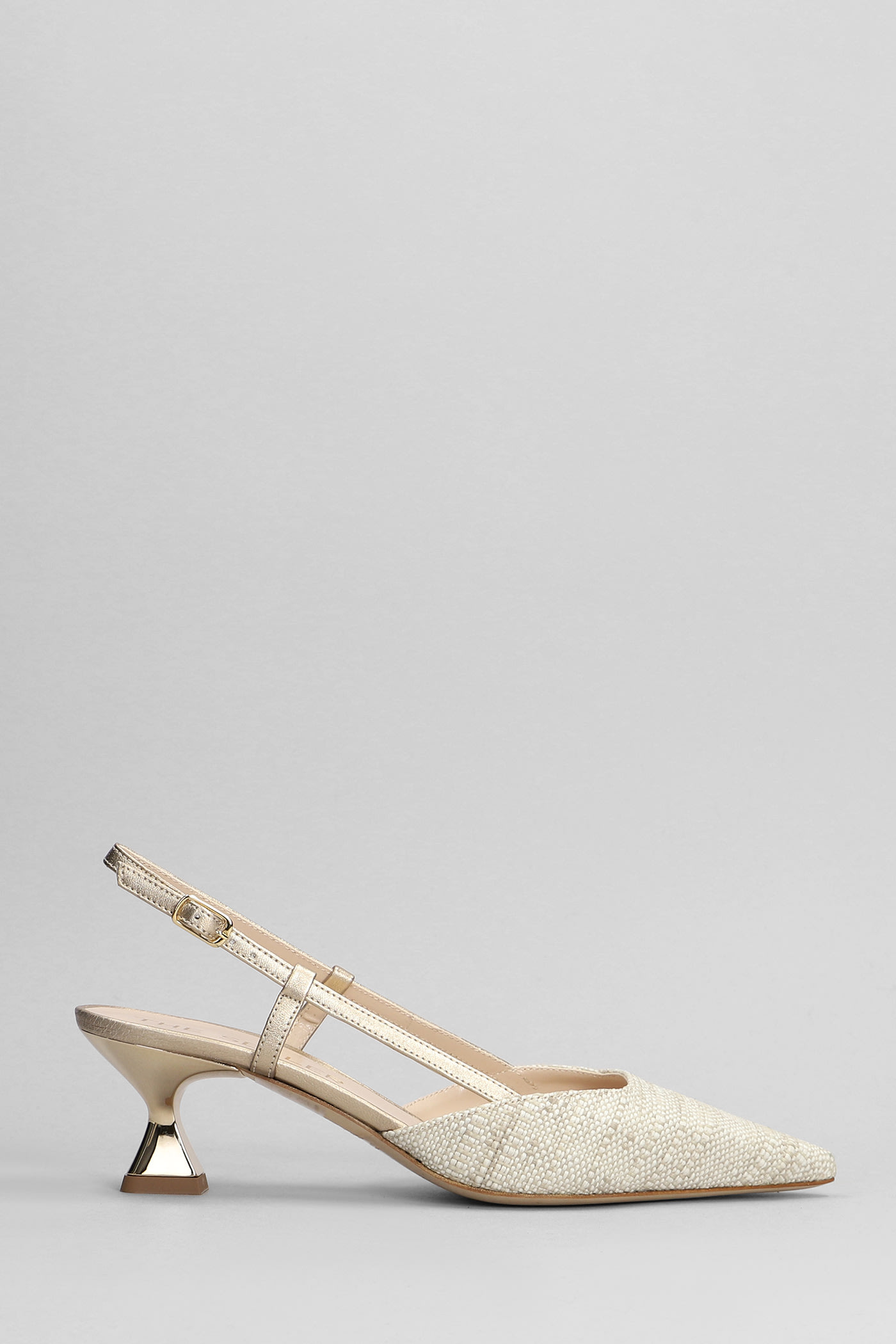 Shop The Seller Pumps In Beige Fabric
