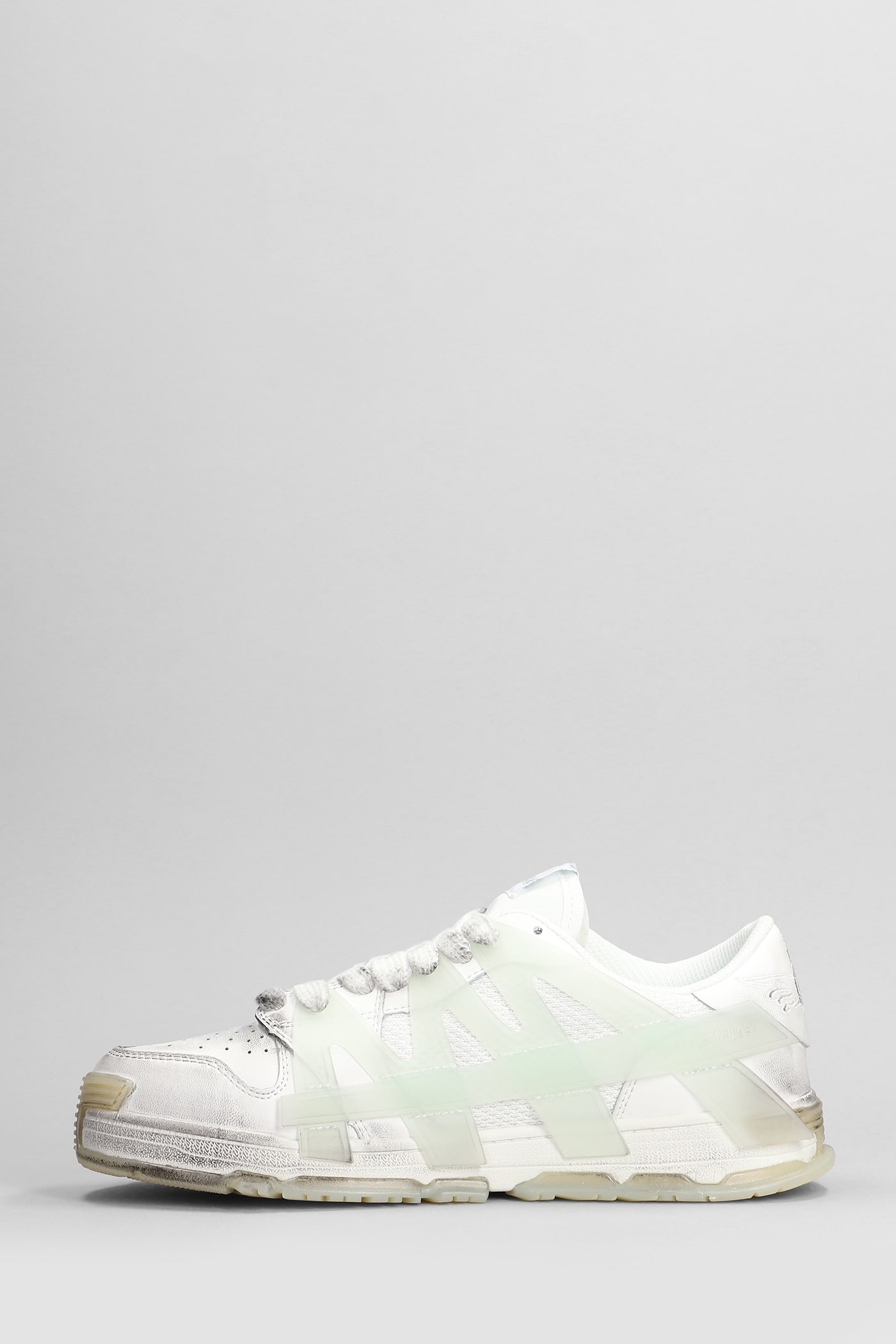 Shop Acupuncture Tank Sneakers In White Leather