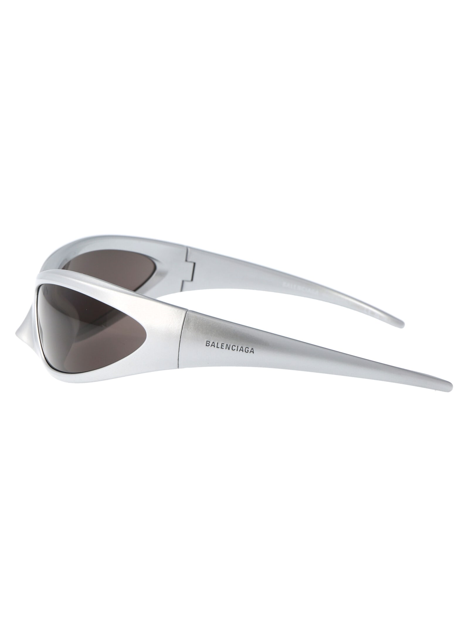 Shop Balenciaga Bb0251s Sunglasses In 005 Silver Silver Grey