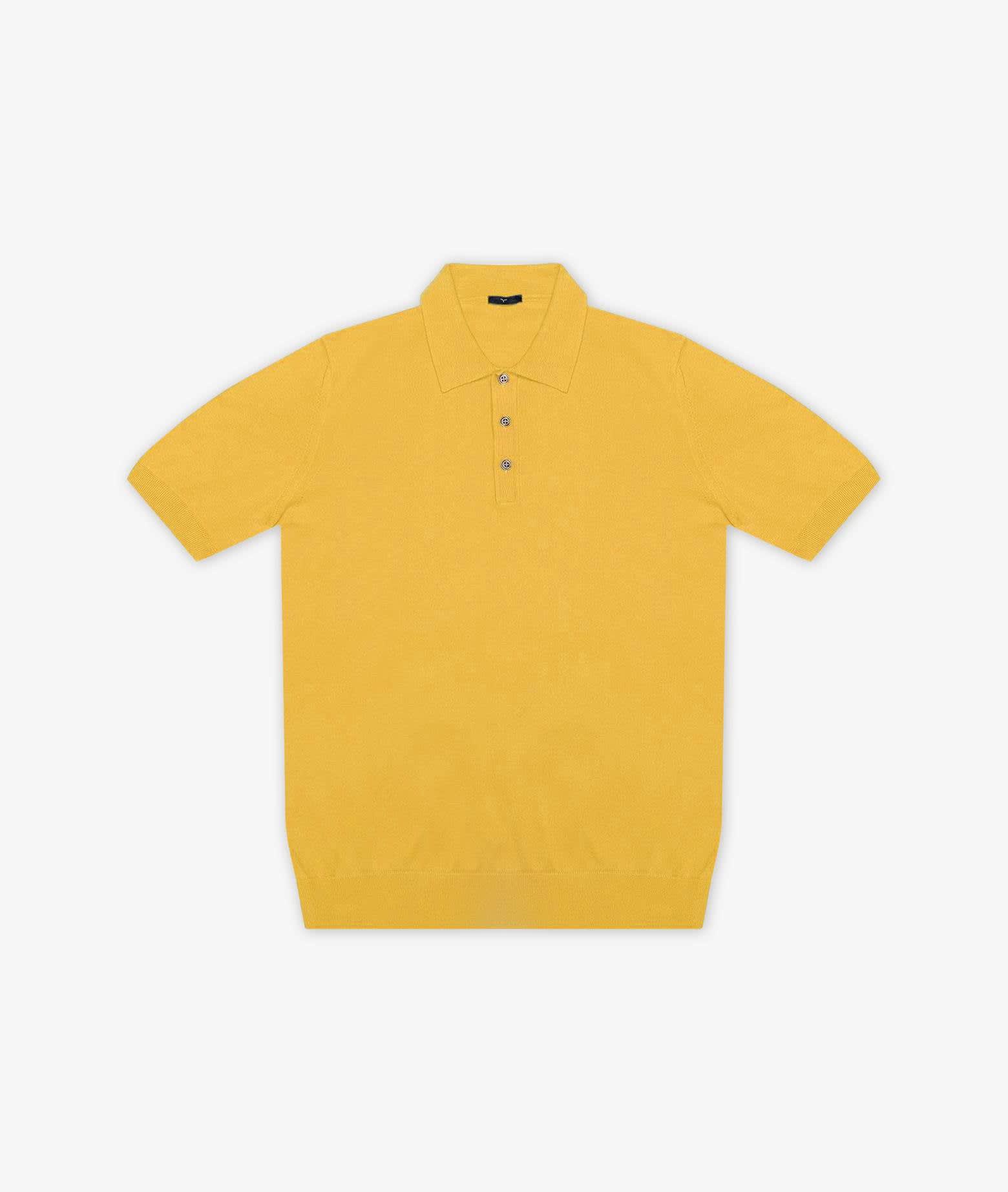 Shop Larusmiani Ischia Polo Sweater In Yellow