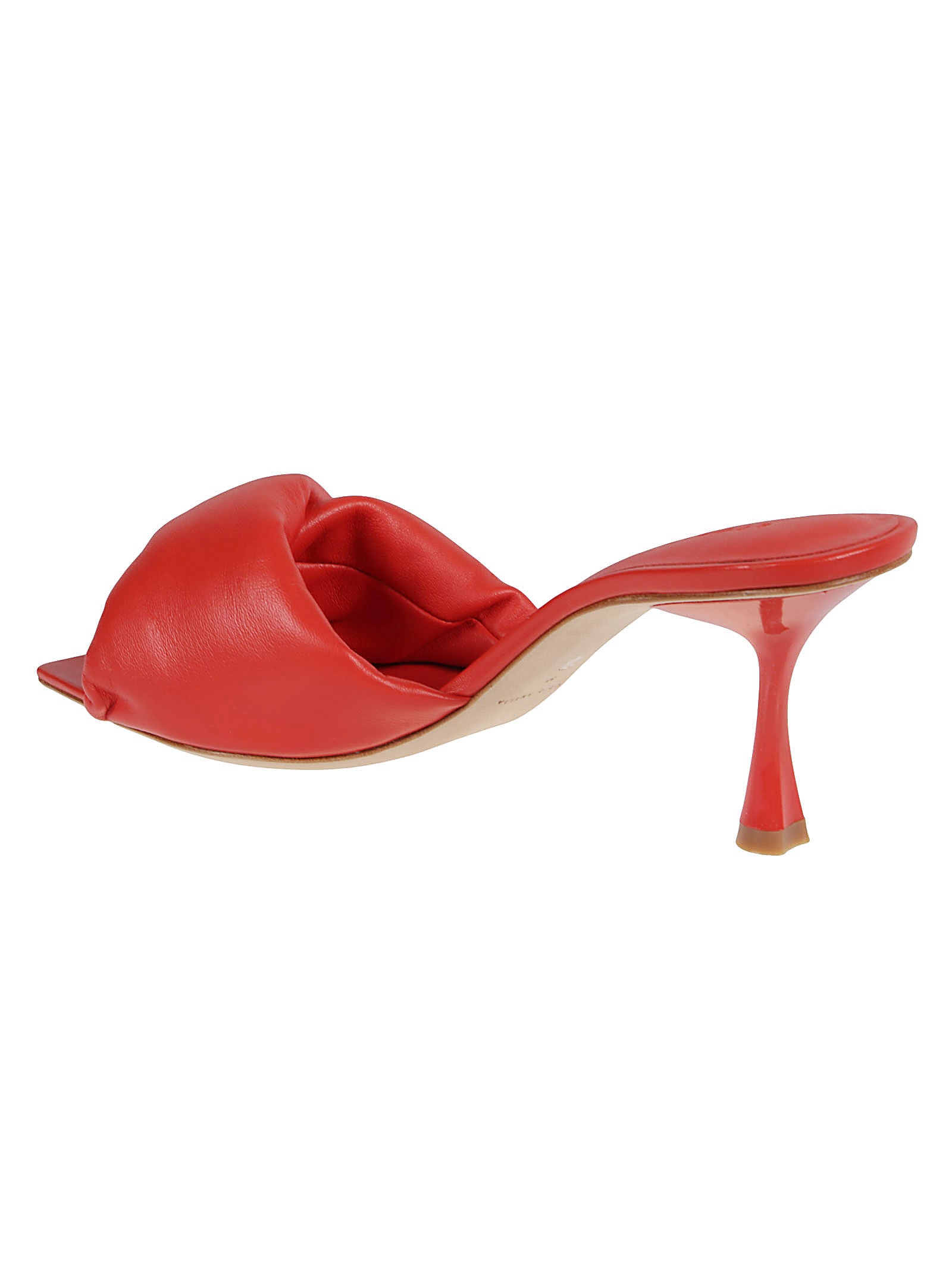 Shop Studio Amelia Twisted Front Mules In Lob Lobster