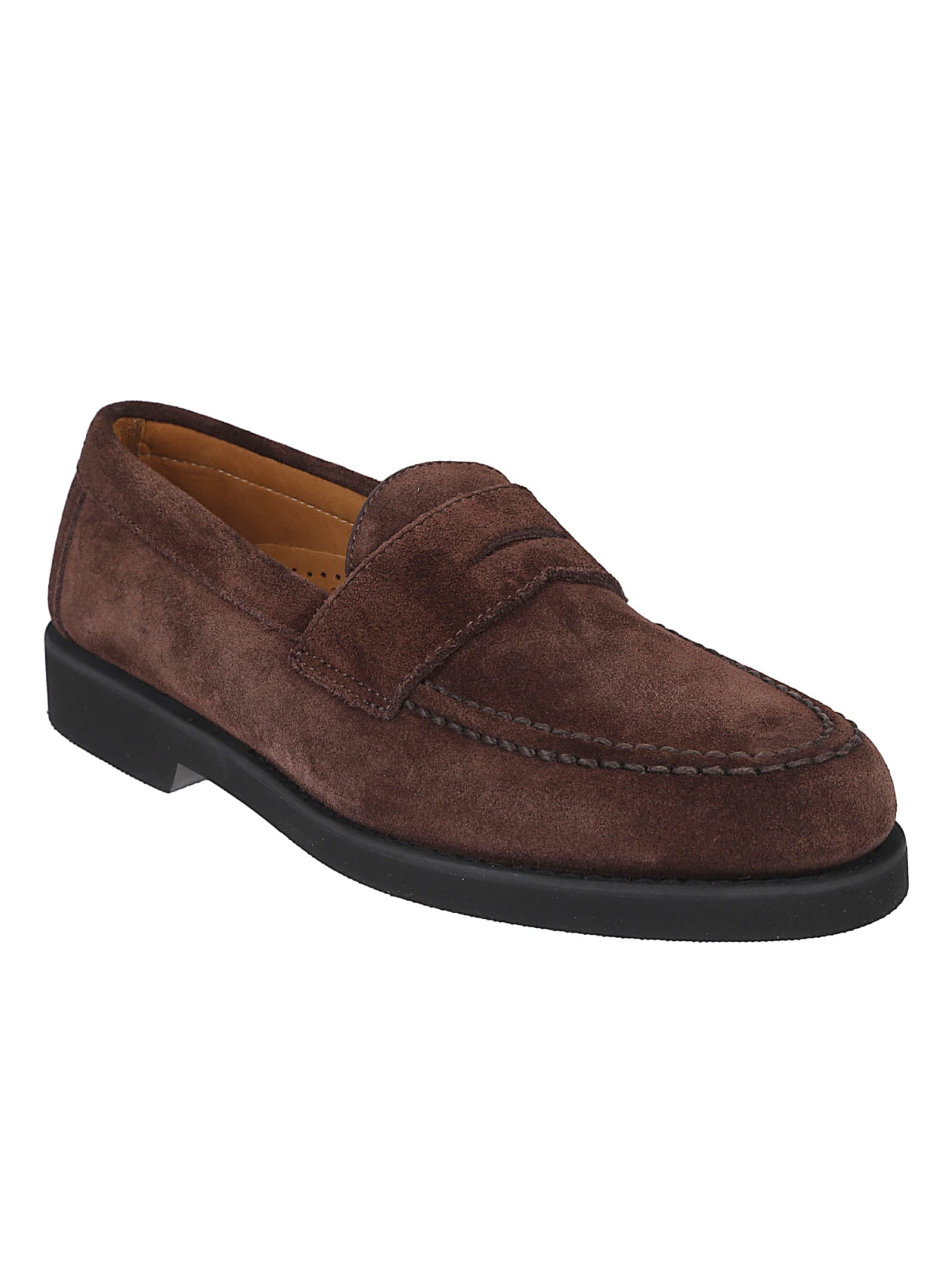 Sebago Ryan Suede Polaris Loafers In Brown