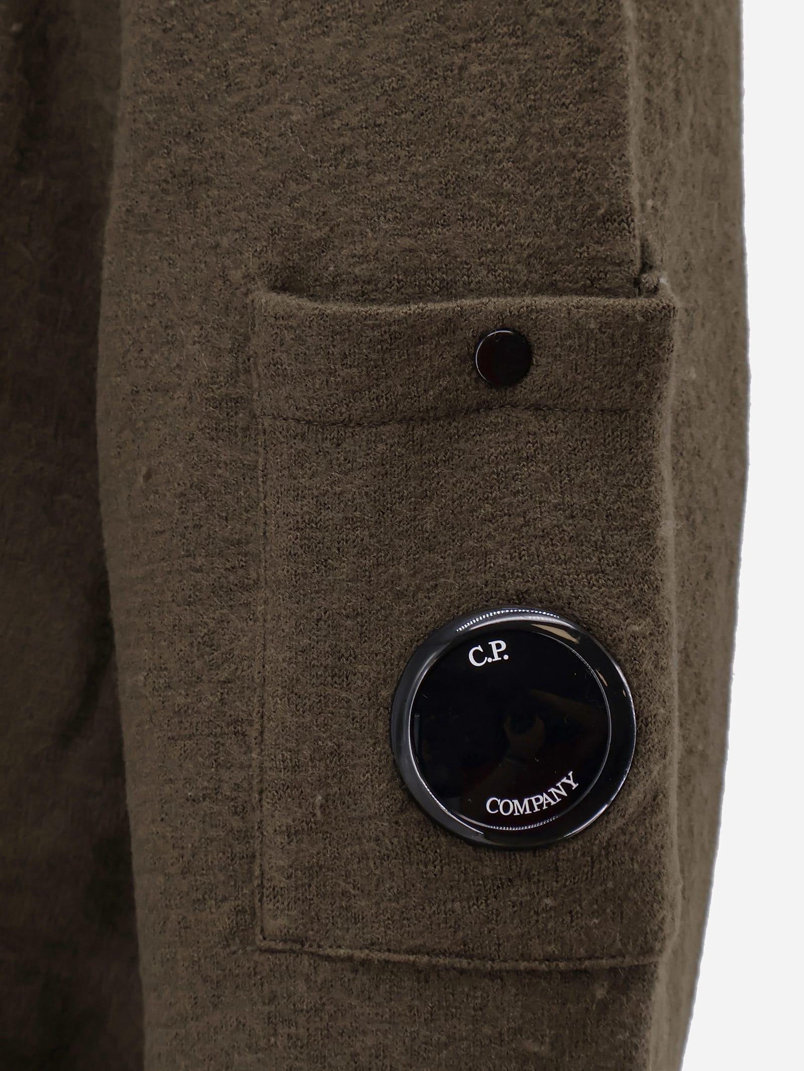 C.p. Company C.p.company Men Wool And Cotton Sweater In Green