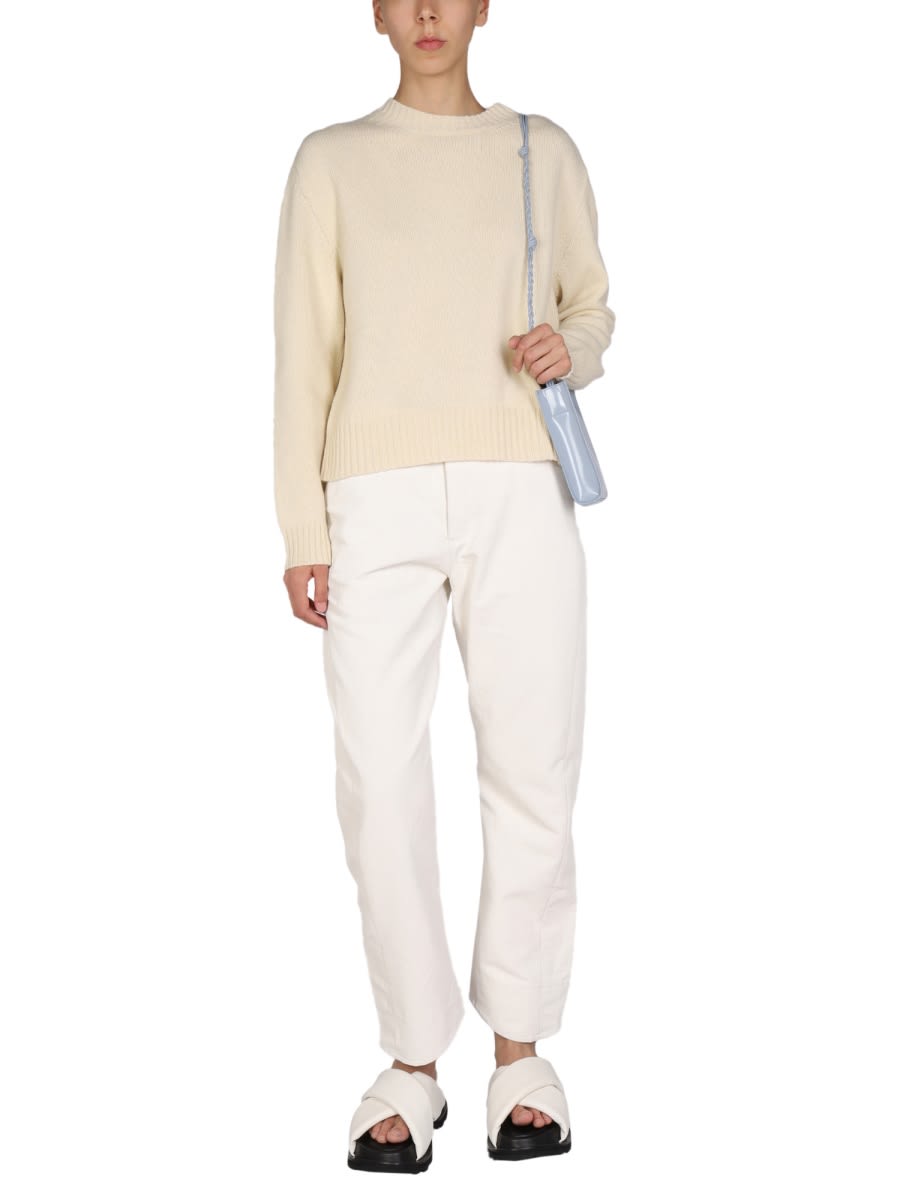 Shop Jil Sander Buttons Shirt In Beige