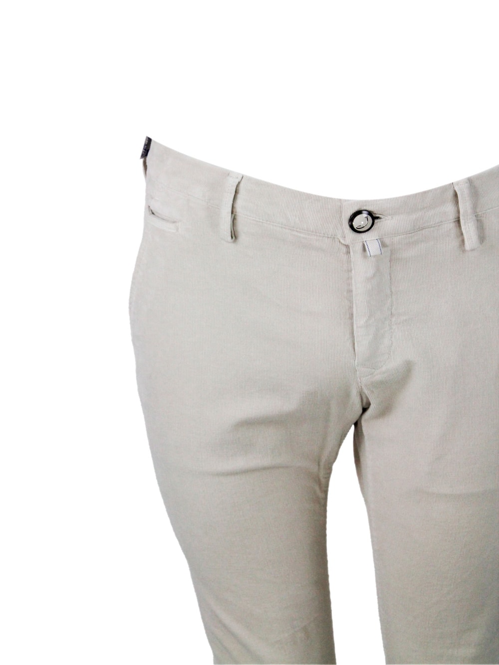 Shop Jacob Cohen Pants In Cream