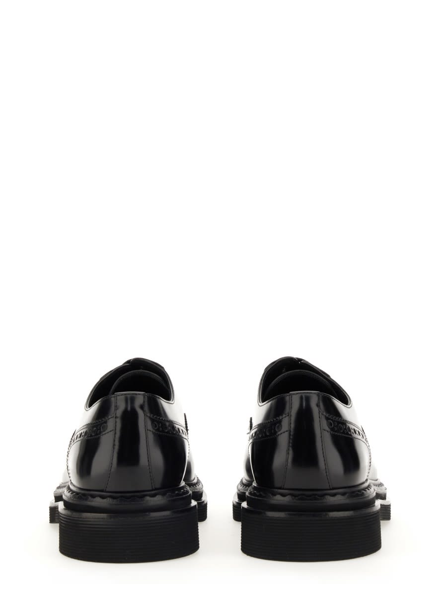 Shop Dolce & Gabbana Leather Derby. In Black