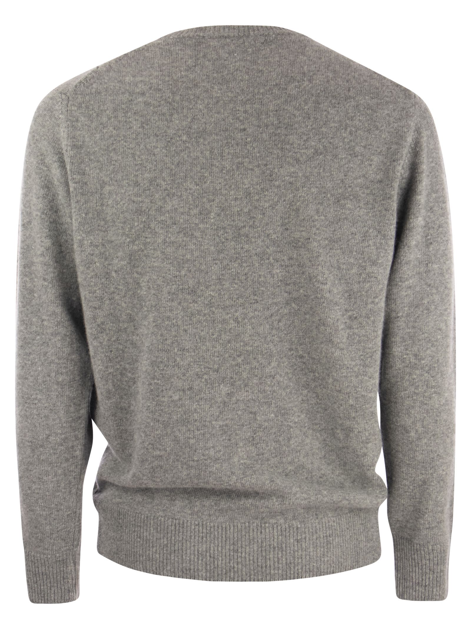 Shop Mc2 Saint Barth Cortina Wool And Cashmere Blend Jumper In Grey