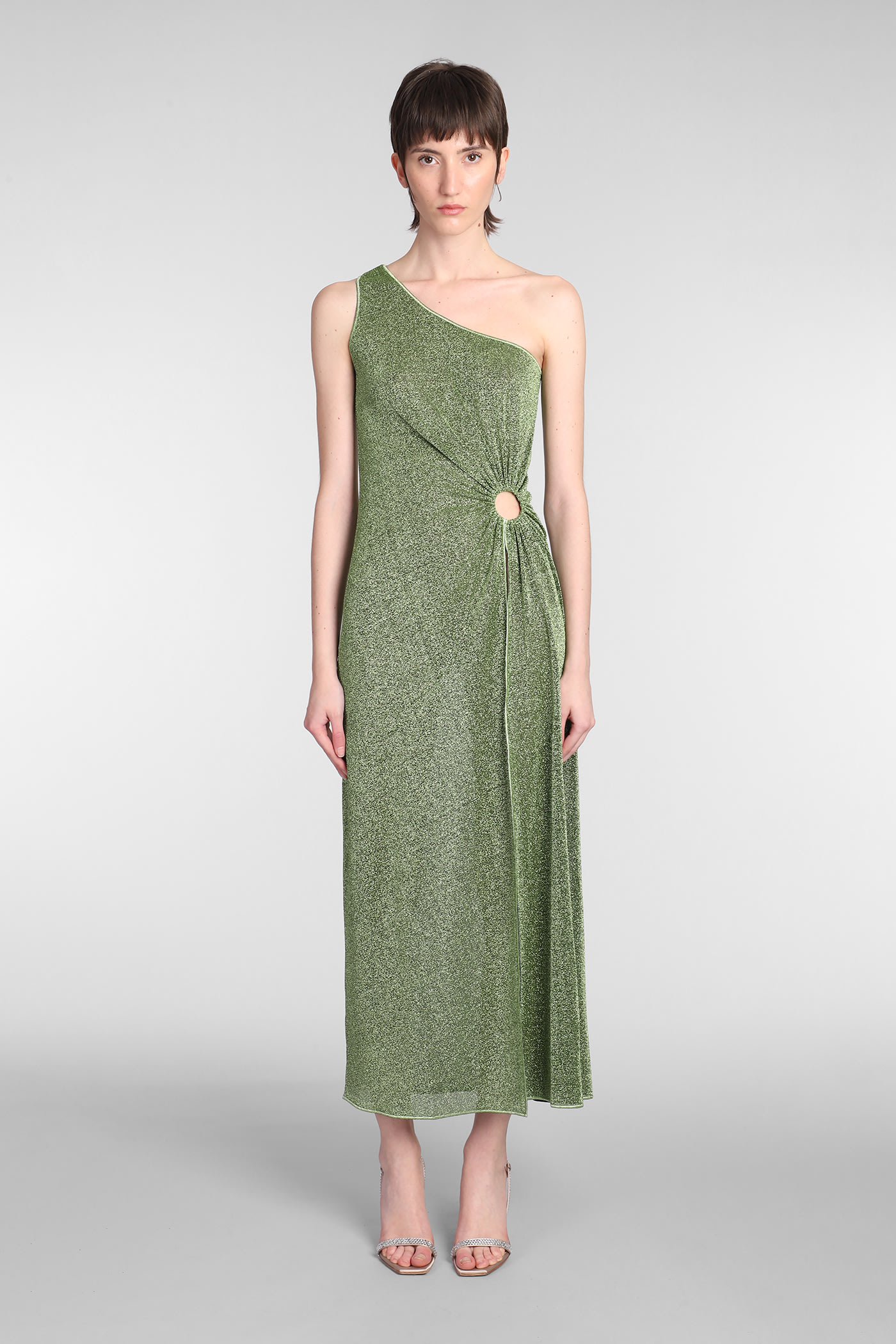 OSEREE DRESS IN GREEN POLYAMIDE