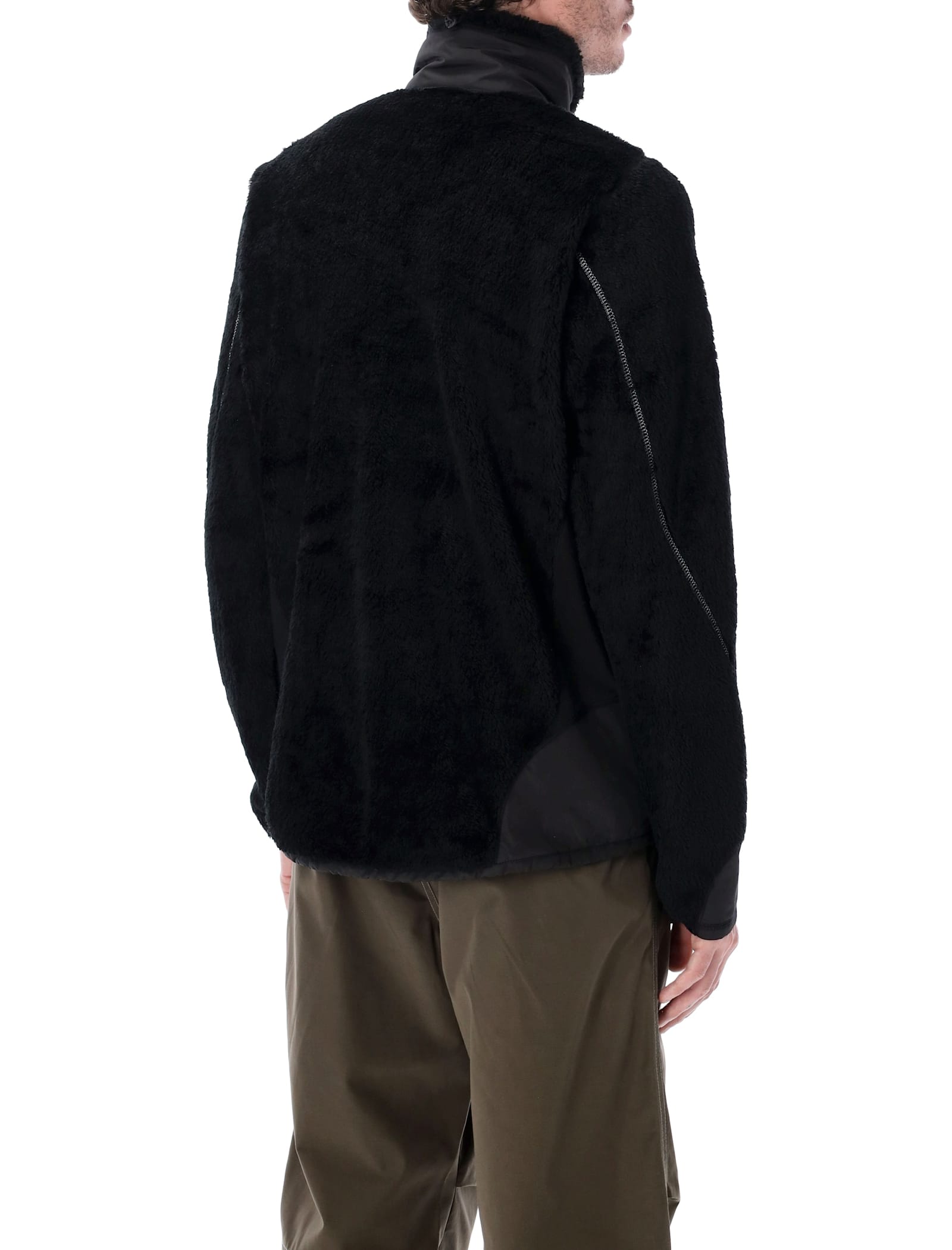 And Wander 18 High Loft Fleece Jacket In Black