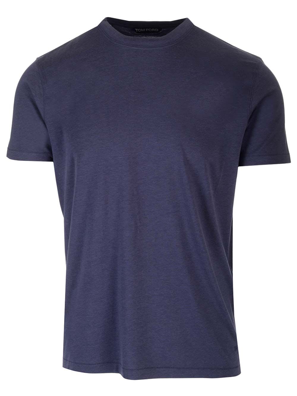 Shop Tom Ford Crew Neck T-shirt In Blue