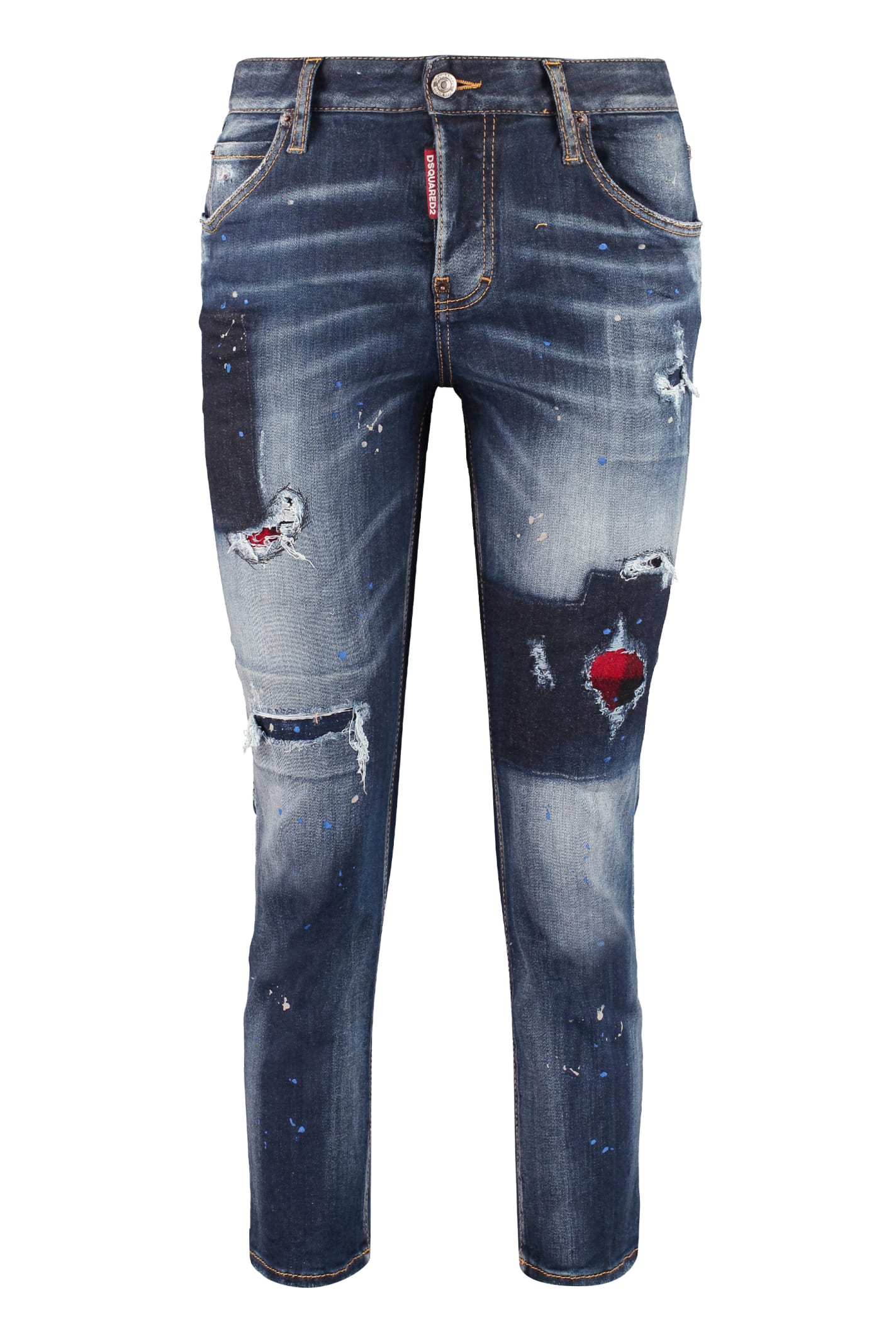 Dsquared2 Cool Girl Worn-out Details Jeans